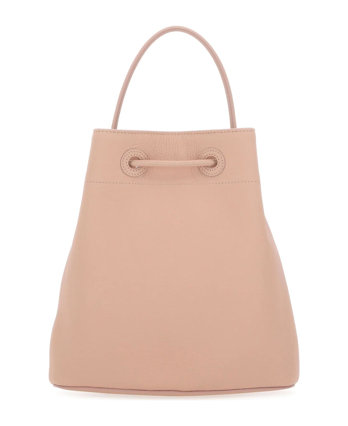 Burberry Pink Leather Small Tb Bucket Bag - A3661
