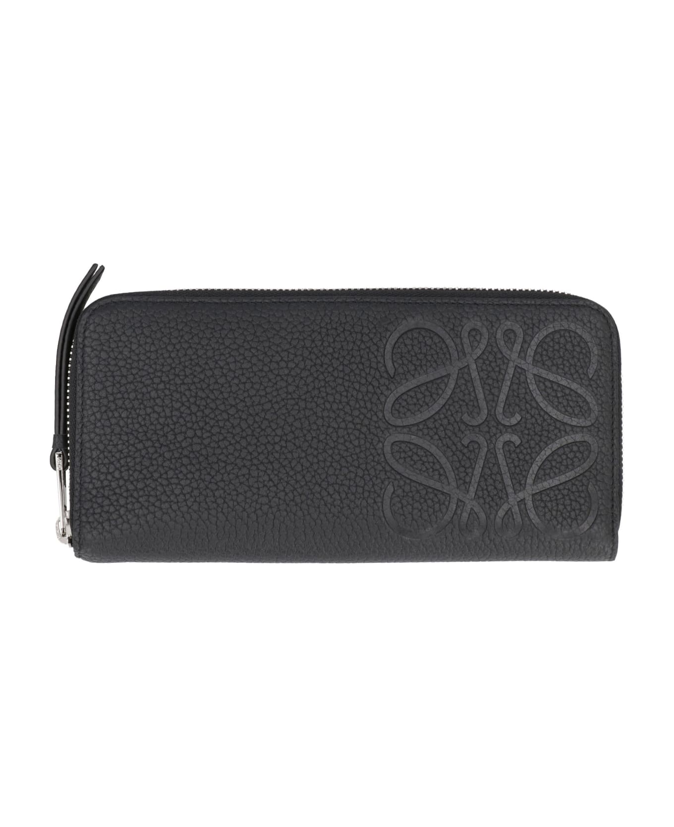 Loewe Grainy Leather Wallet - black