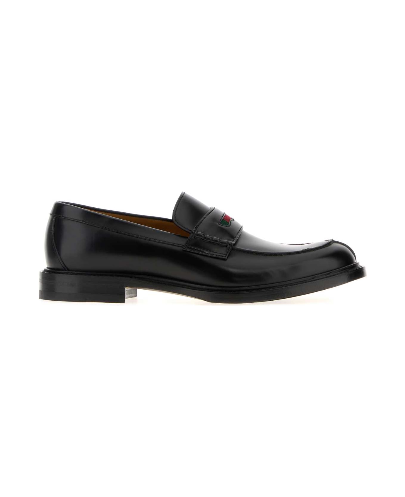 Gucci Black Leather Loafers - BLACKVRV