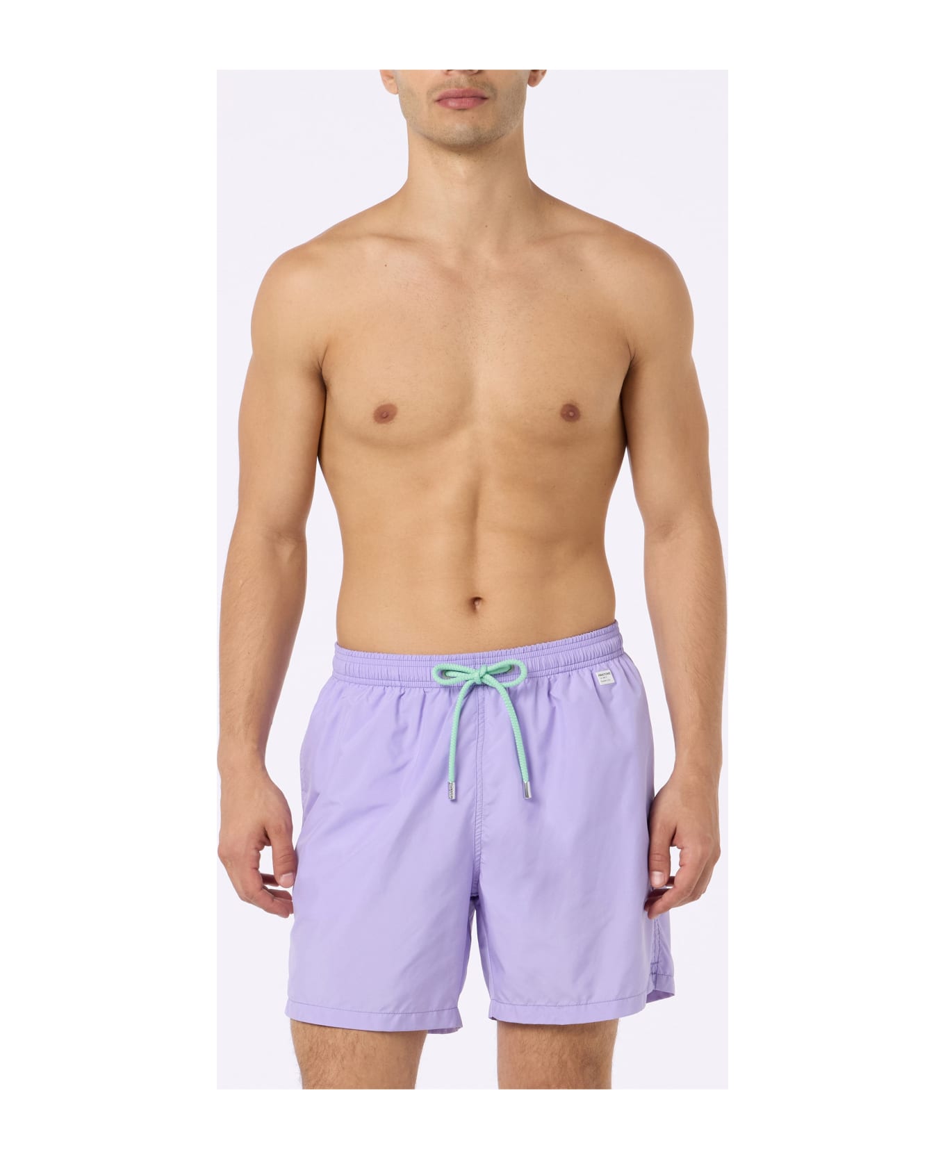 MC2 Saint Barth Man Lightweight Fabric Lilac Swim-shorts Lighting Pantone | Pantone® Special Edition - PINK