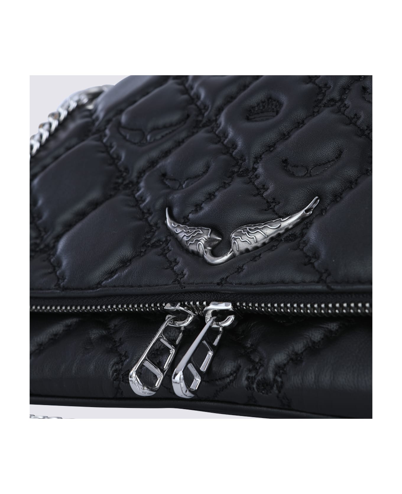 Zadig 
Voltaire Black Leather Rock Ii Shoulder Bag - Black