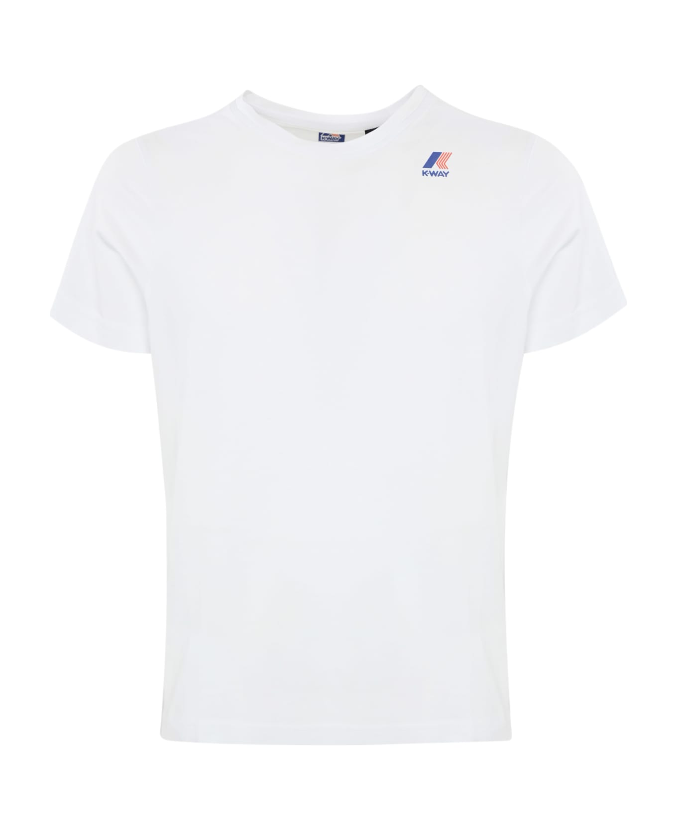 K-Way T-shirt With Logo - White