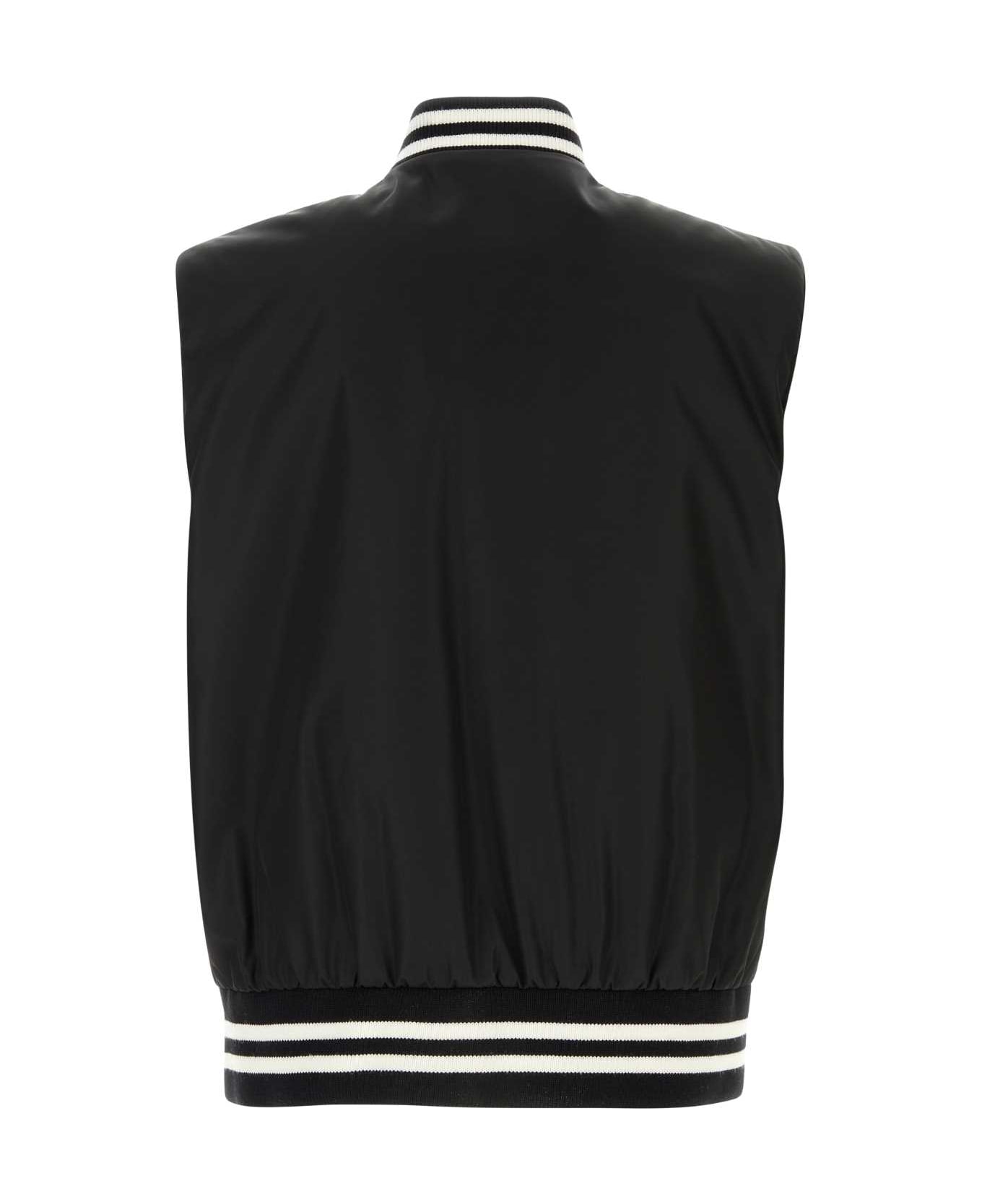 Prada Black Re-nylon Sleeveless Padded Jacket - NERO ジャケット