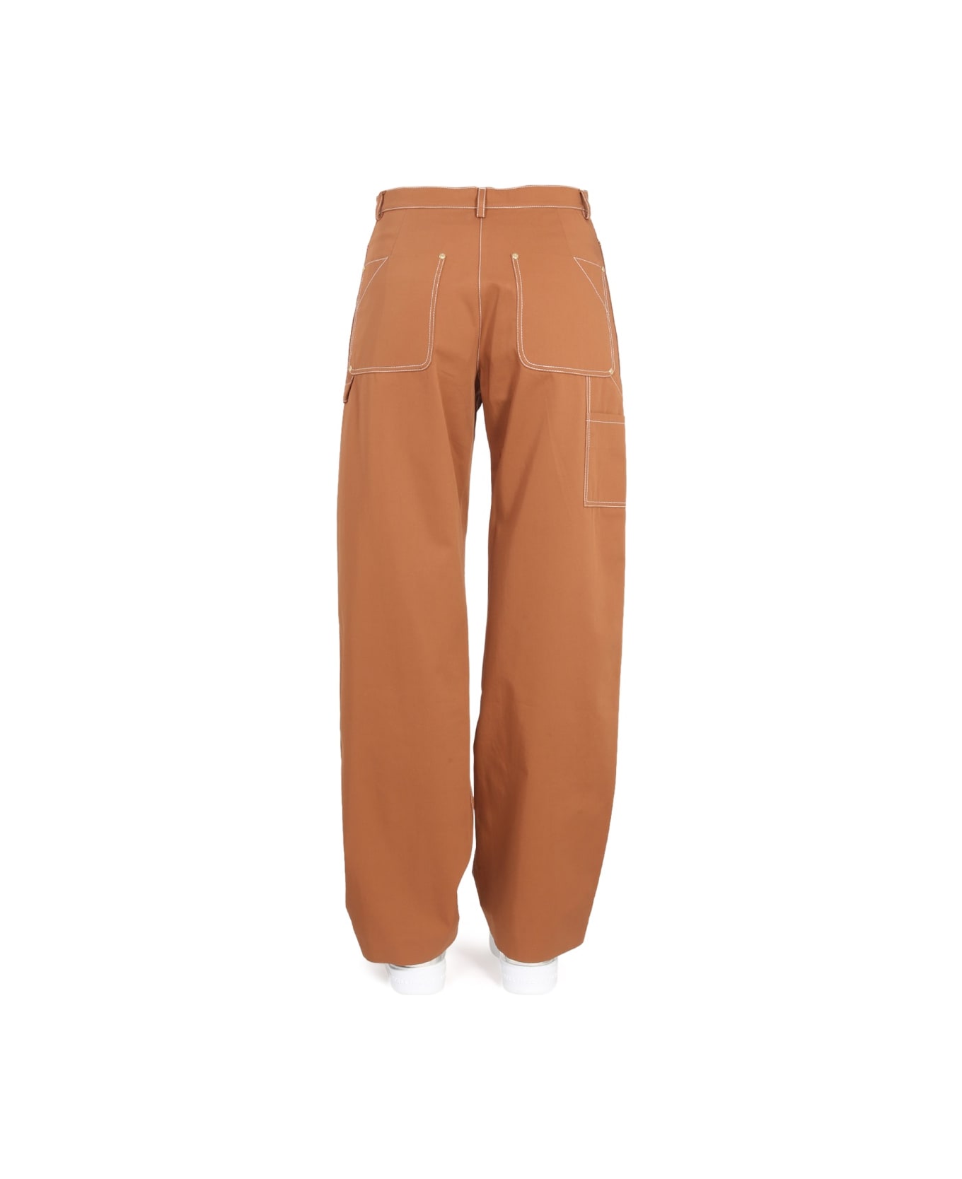 Stella McCartney Pants With Buckle - BROWN ボトムス
