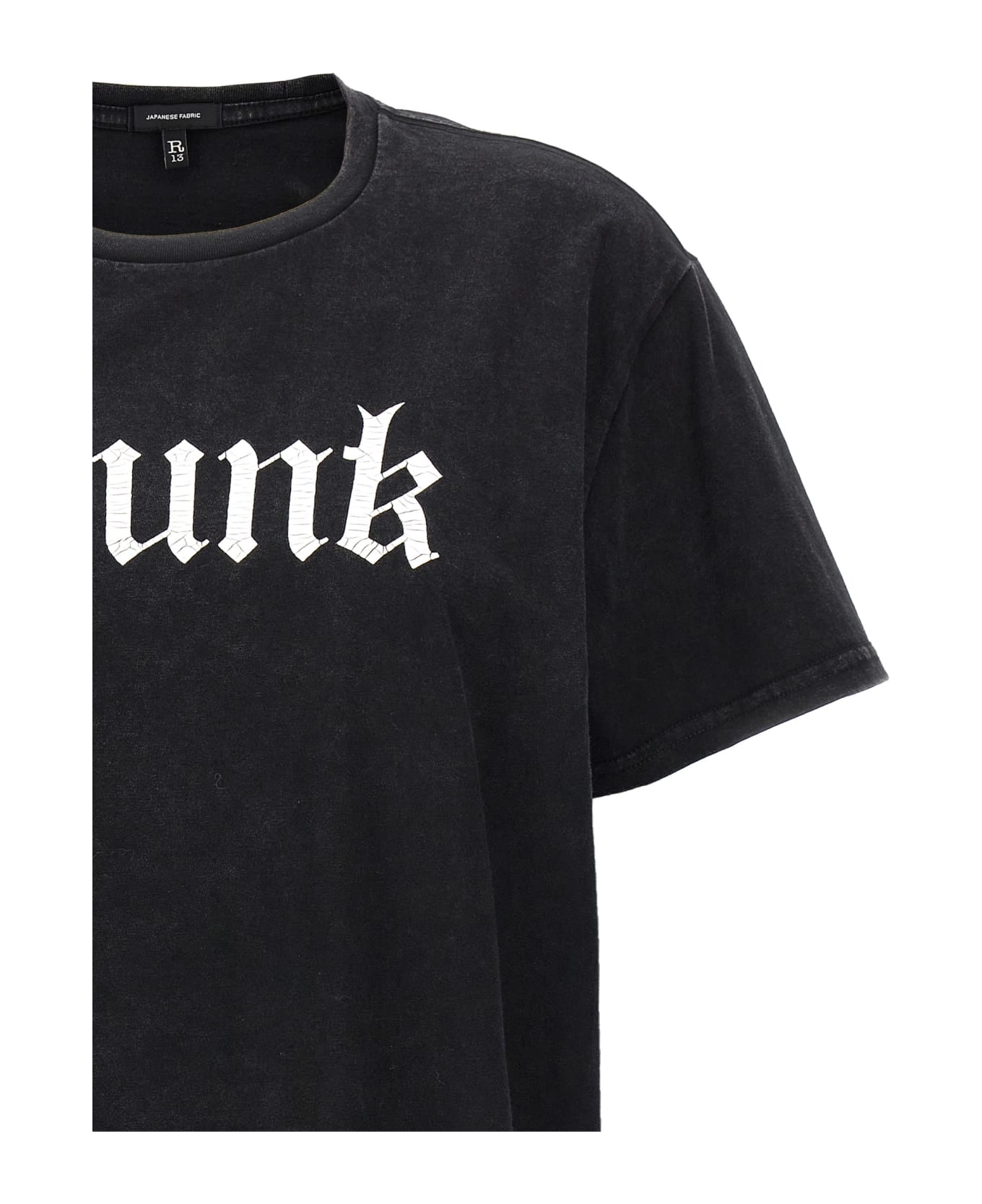 R13 'punk Boy' T-shirt - White/Black