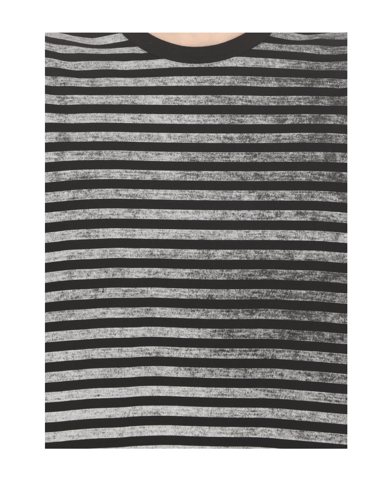 Yohji Yamamoto Striped T-shirt - Grey