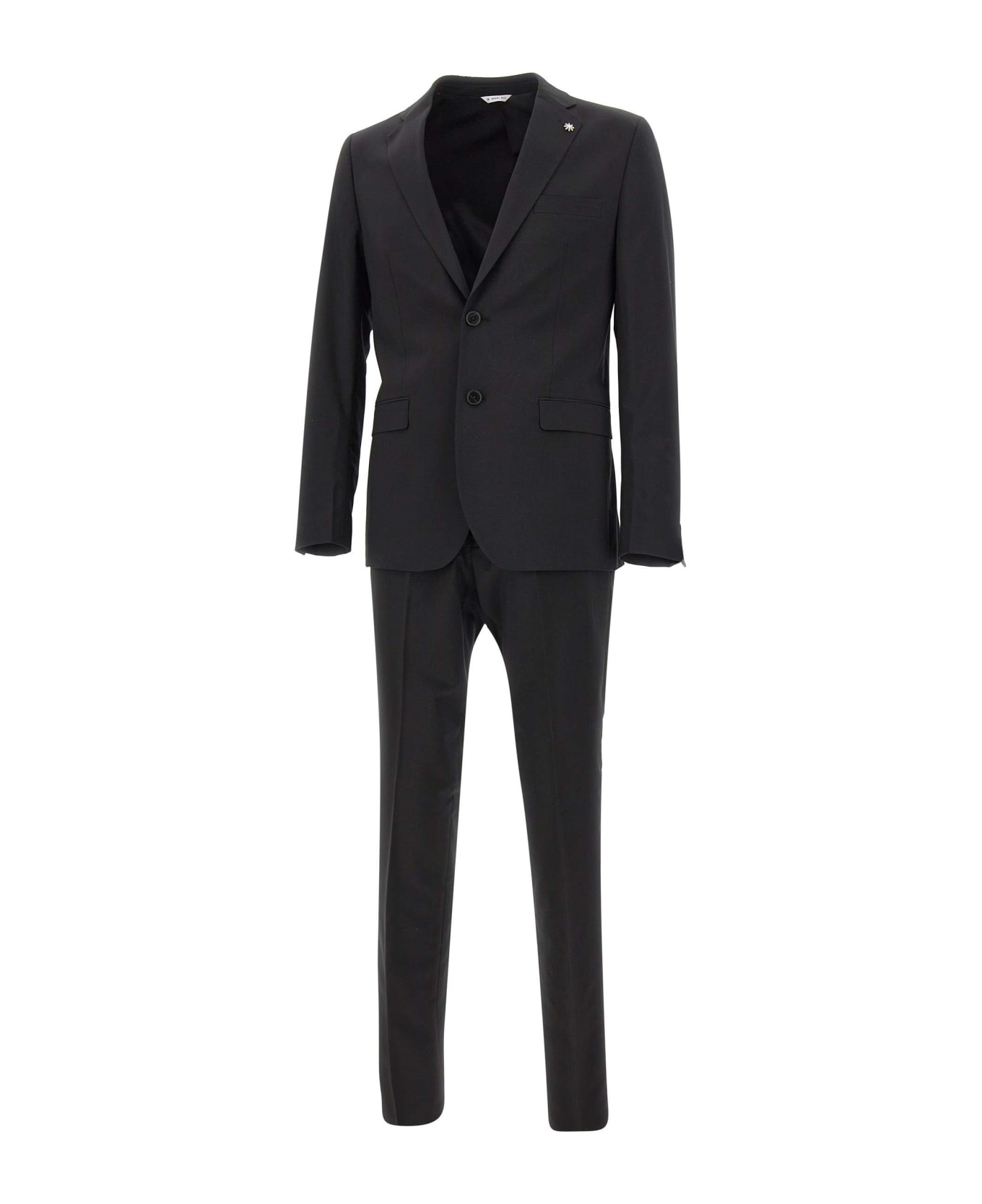 Manuel Ritz Viscose Two-piece Suit - BLACK スーツ