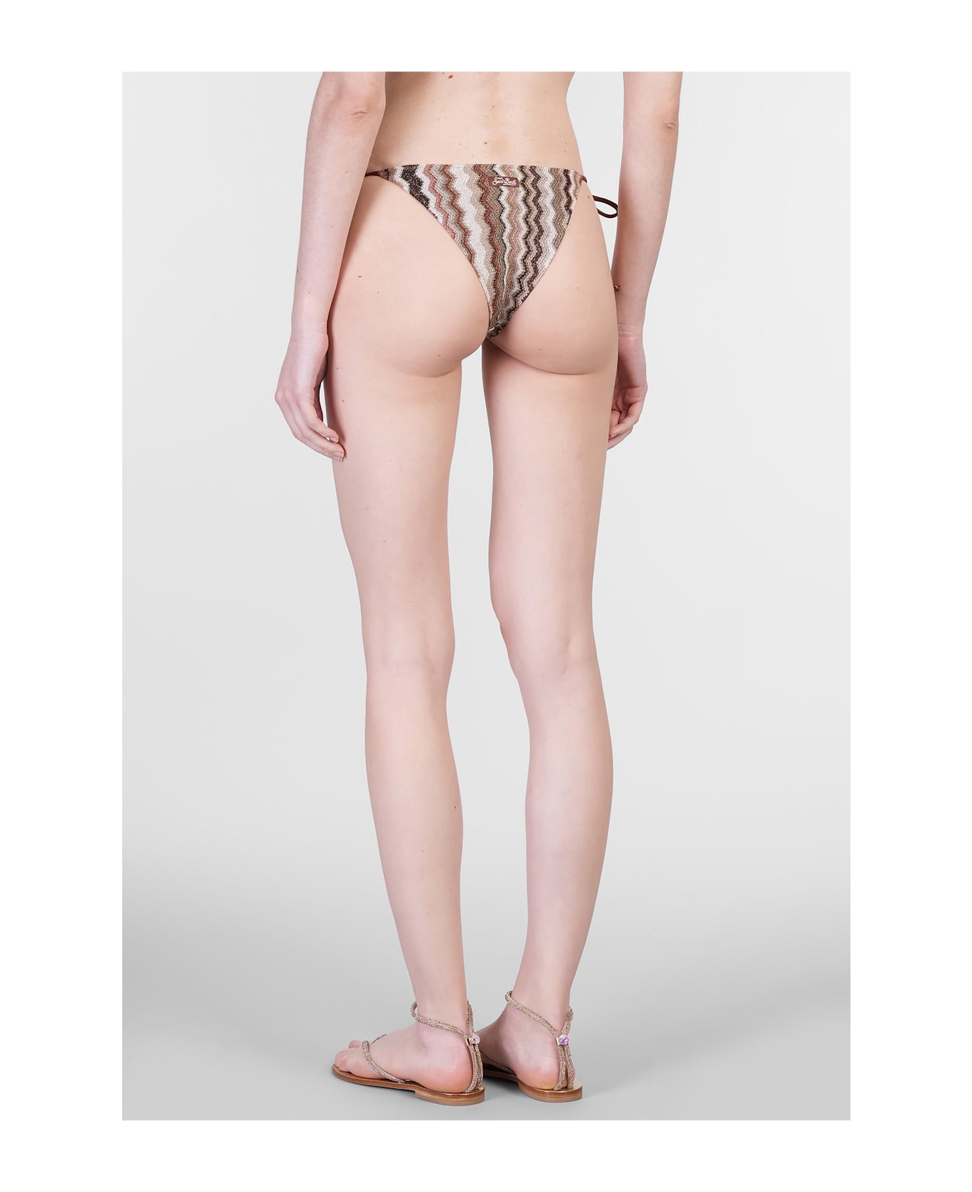 MC2 Saint Barth Marielle Beachwear In Brown Polyamide - brown カバーアップ