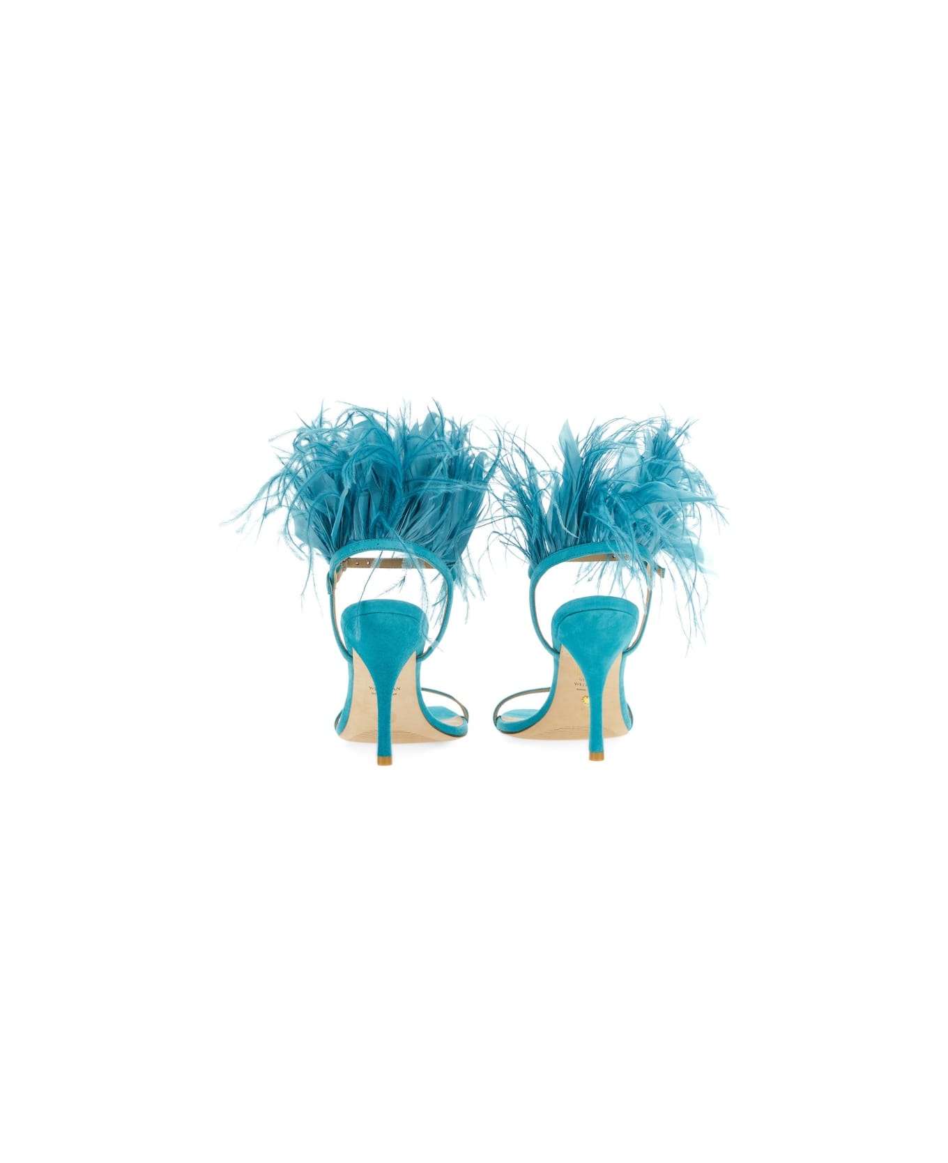 サンダル・ミュール Stuart Weitzman SS23 SANDAL PLUME 100 (SD582_CI3) Stuart Weitzman Plume 100 sandals for Women - Blue in UAE