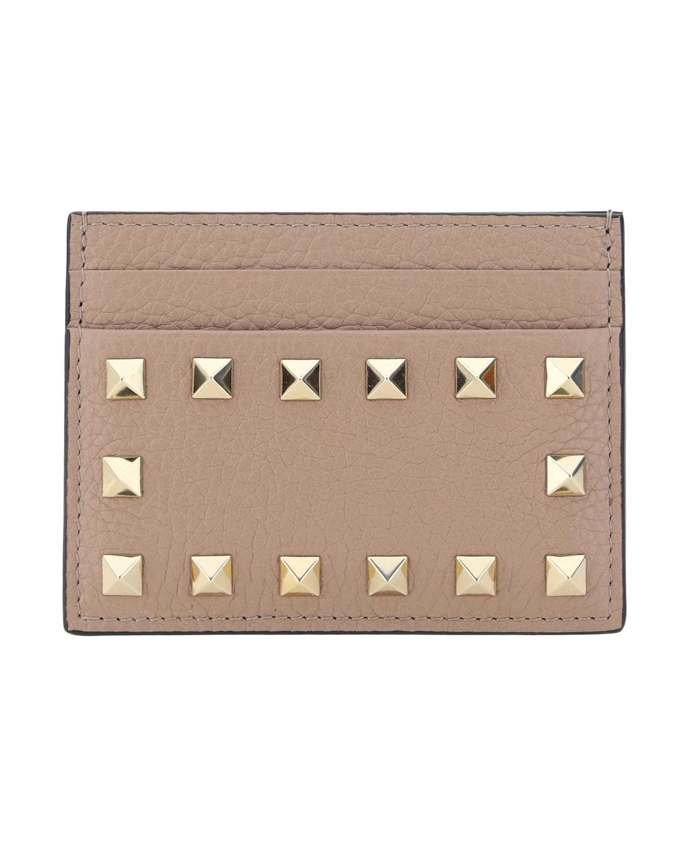 Valentino Garavani Rockstud Card Holder - Poudre