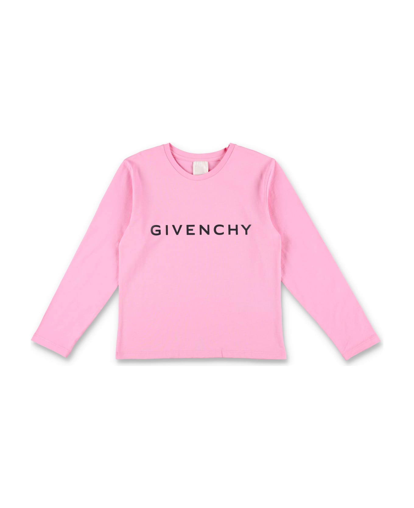 Givenchy Kid - Long Sleeves Logo T-shirt - PINK