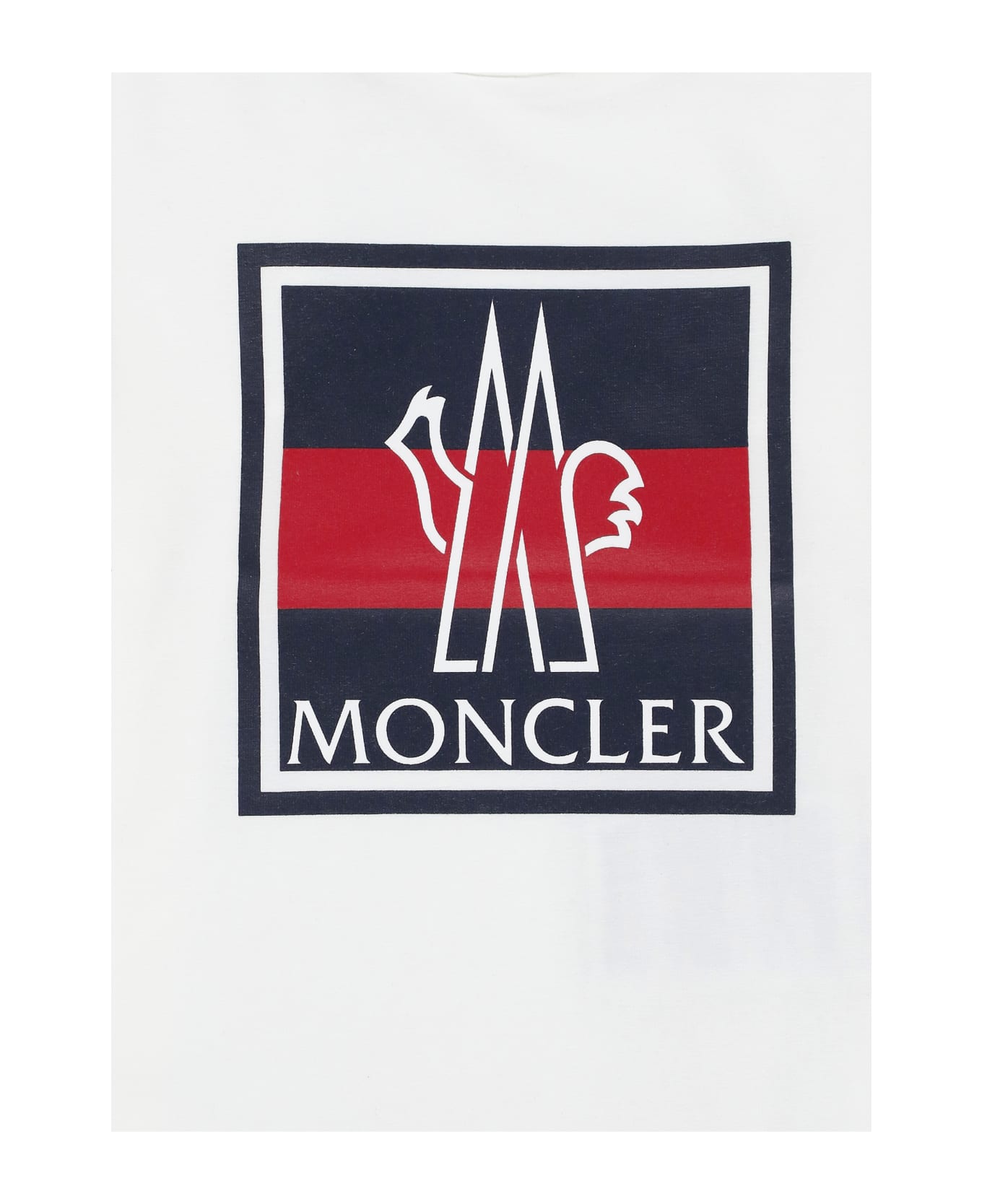 Moncler Sweater With Print - White