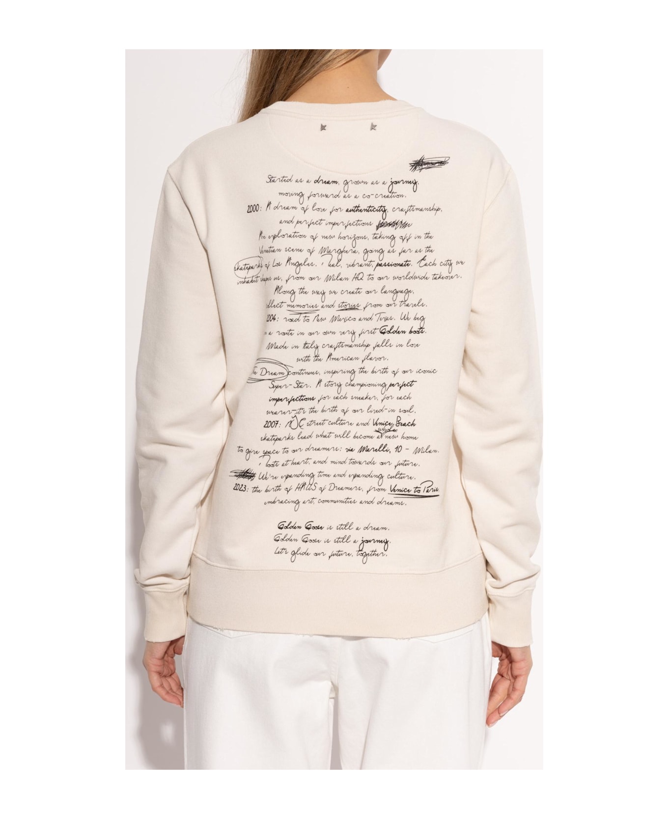 Golden Goose Sweatshirt - Heritage White Black