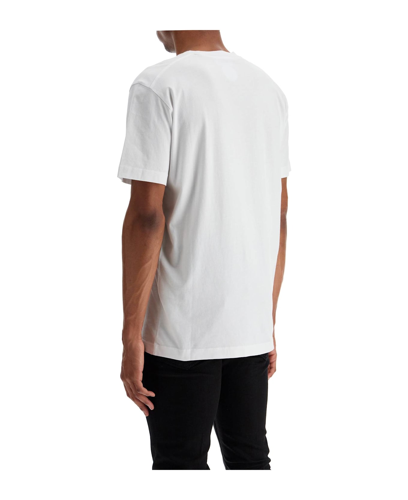 Dsquared2 White Cotton T-shirt With Printed Logo - WHITE (White)