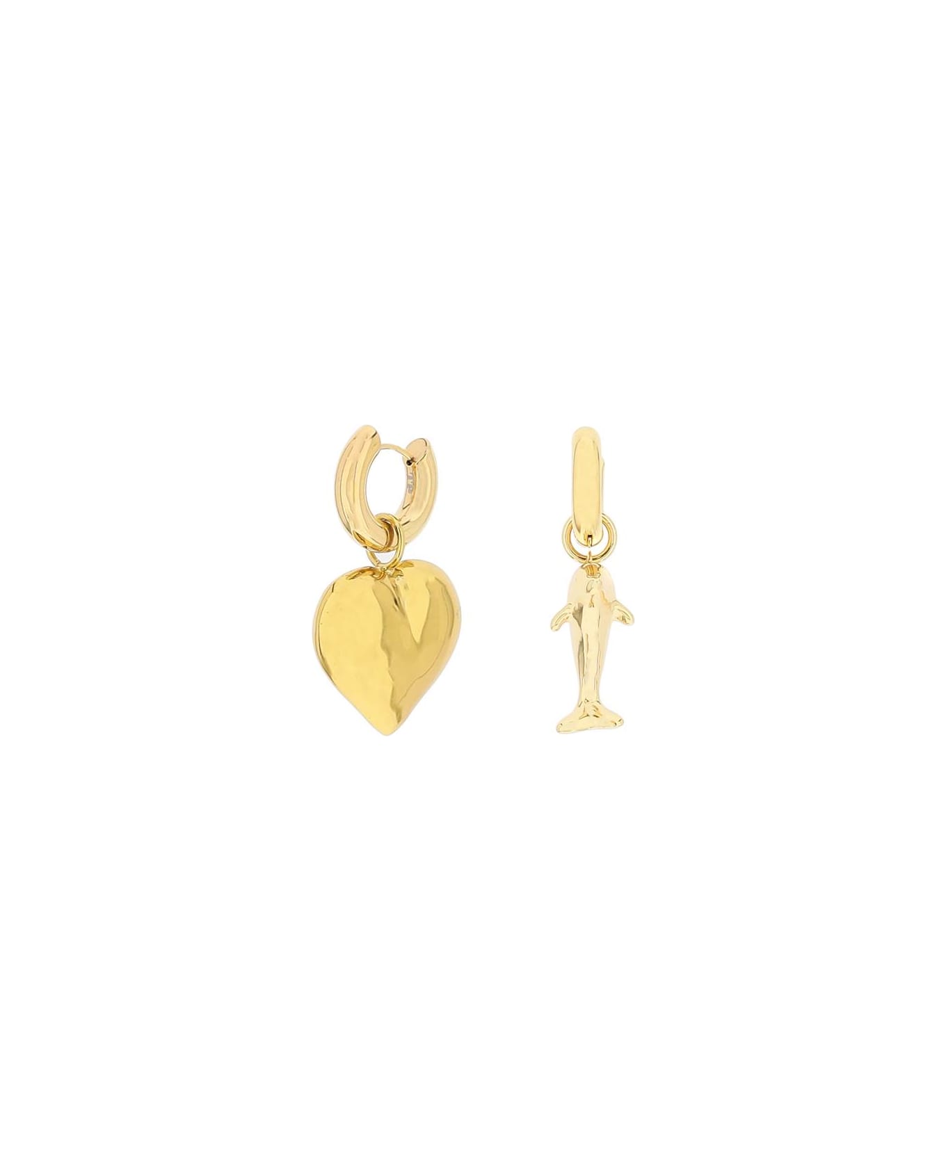 Timeless Pearly Earrings With Charms - GOLD (Gold)
