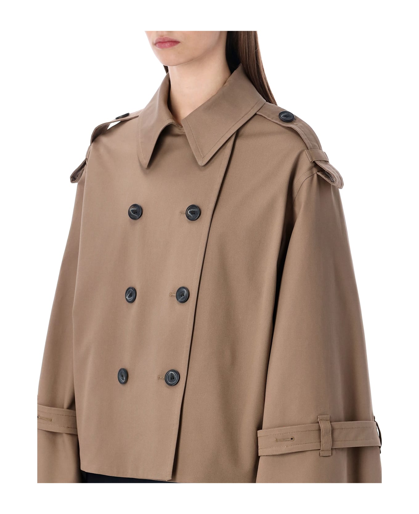 By Malene Birger Alisandra Oversized Trench Jacket - FOSSIL BEIGE