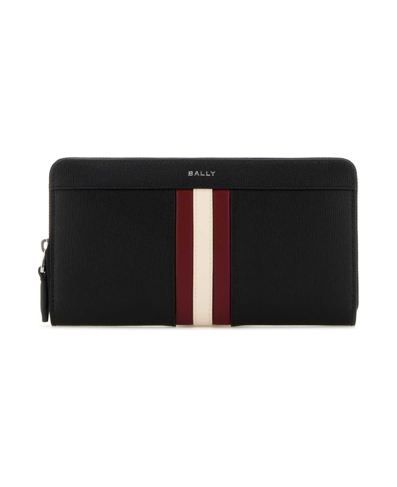 Bally Black Leather Wallet - BLACK