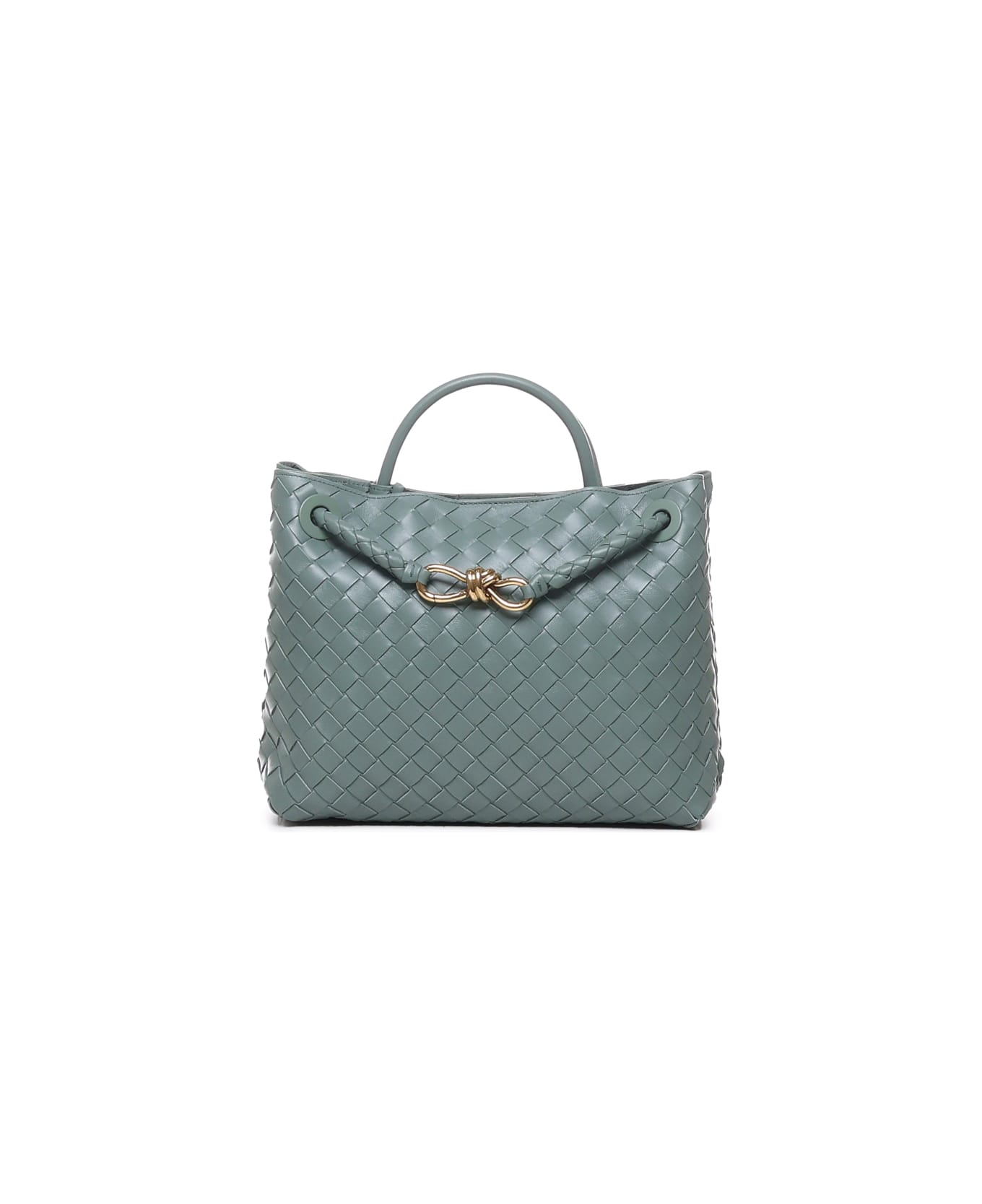 Bottega Veneta Andiamo Medium Shoulder Bag - Aloe