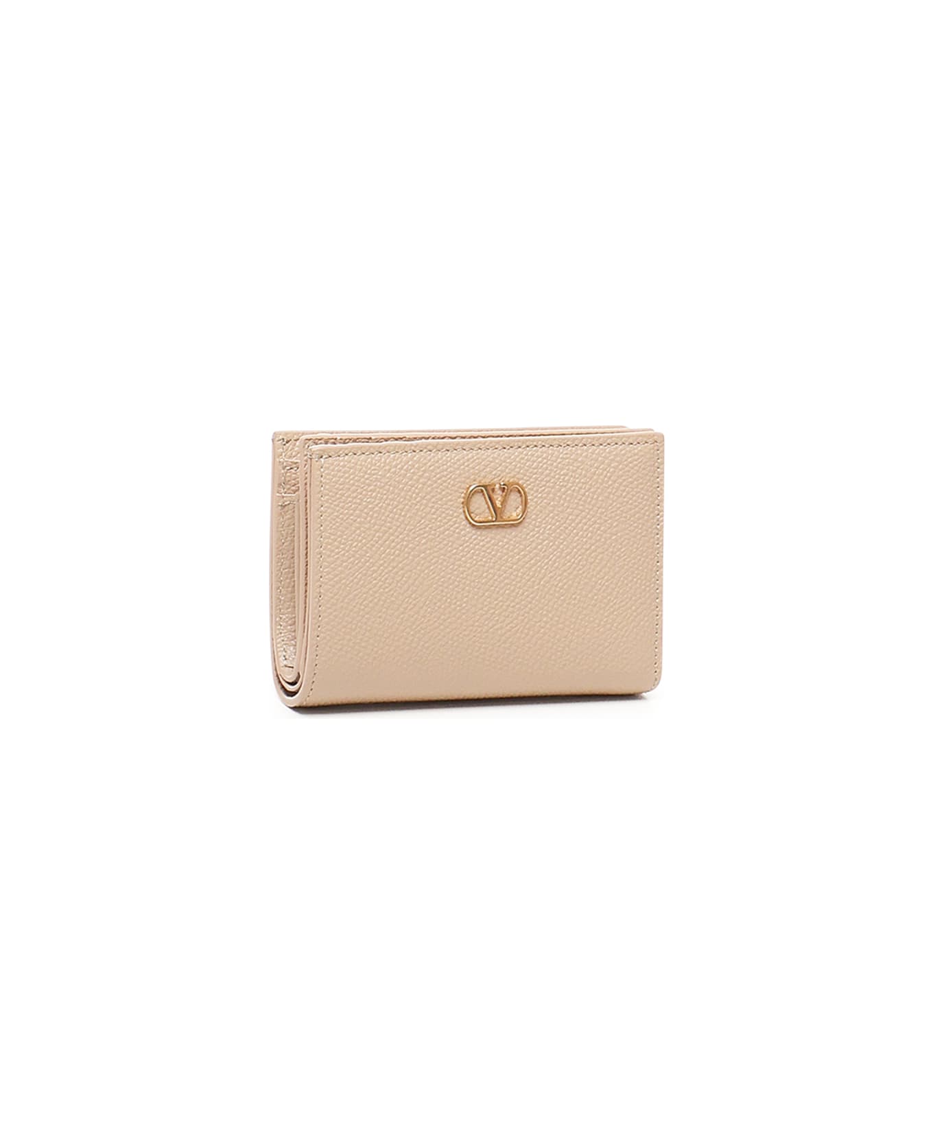 Valentino Garavani Wallet With Logo - ROSE SAND