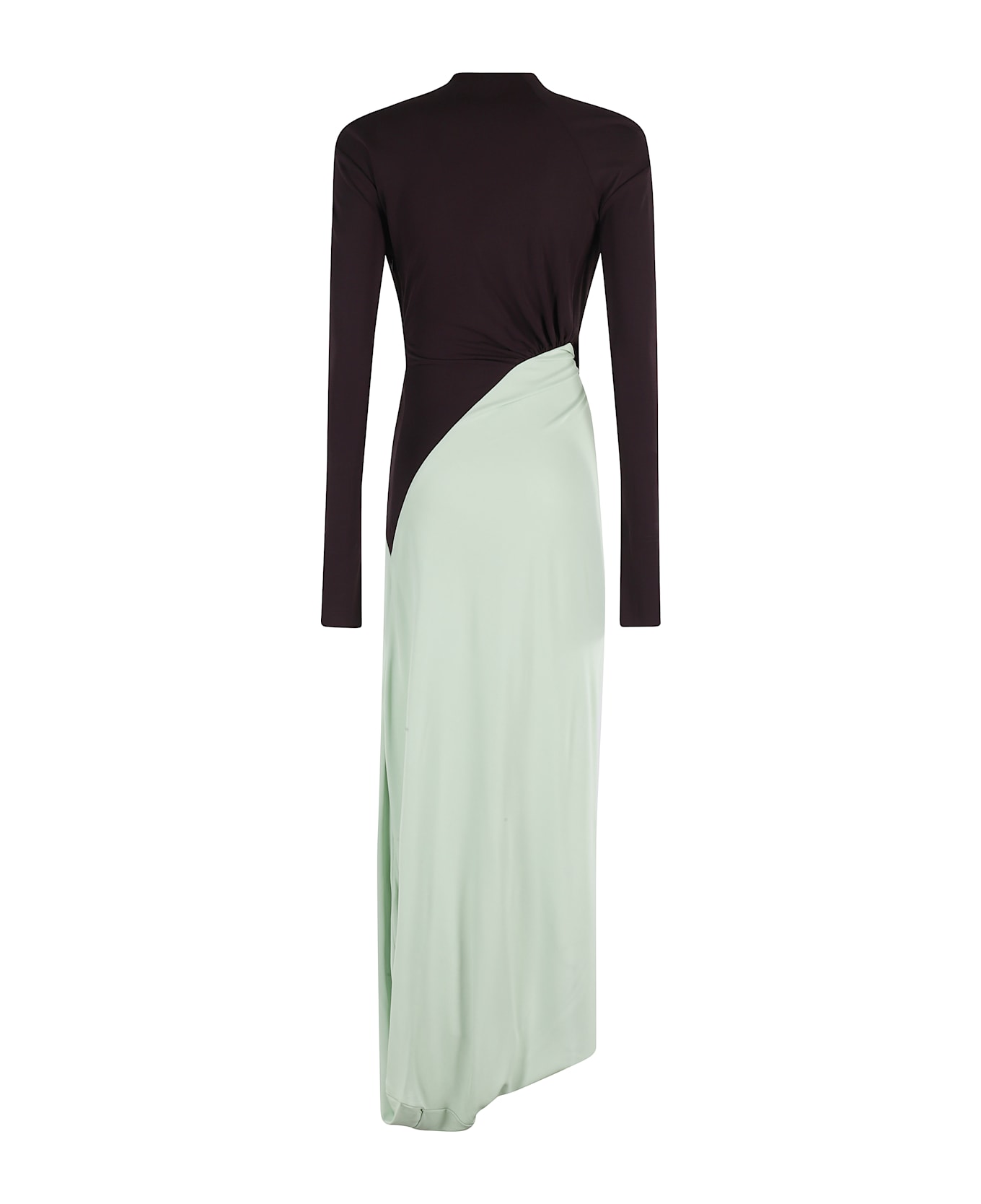 Victoria Beckham Long Sleeve Knot Detail Jersey Gown