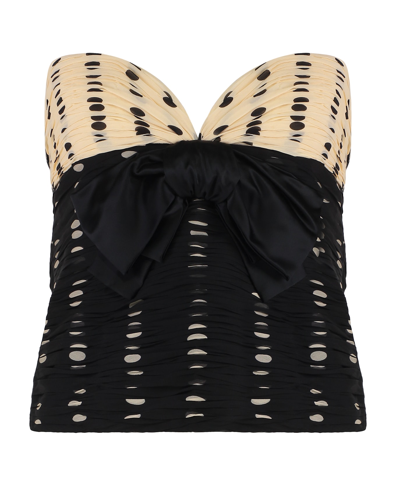 Valentino Garavani Plusdepois Print Chiffon Top - Ivory