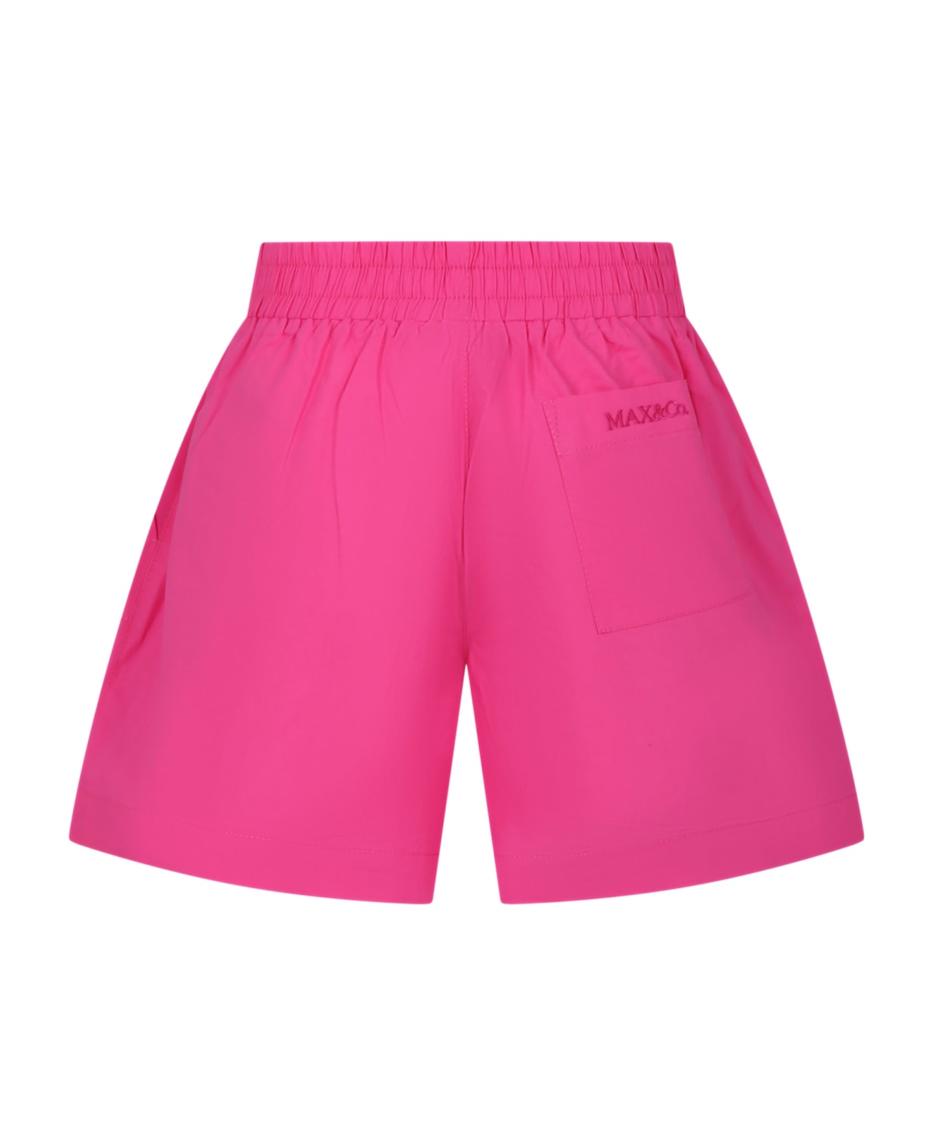 Max&Co. Fuchsia Shorts For Girl With Logo - Fuchsia