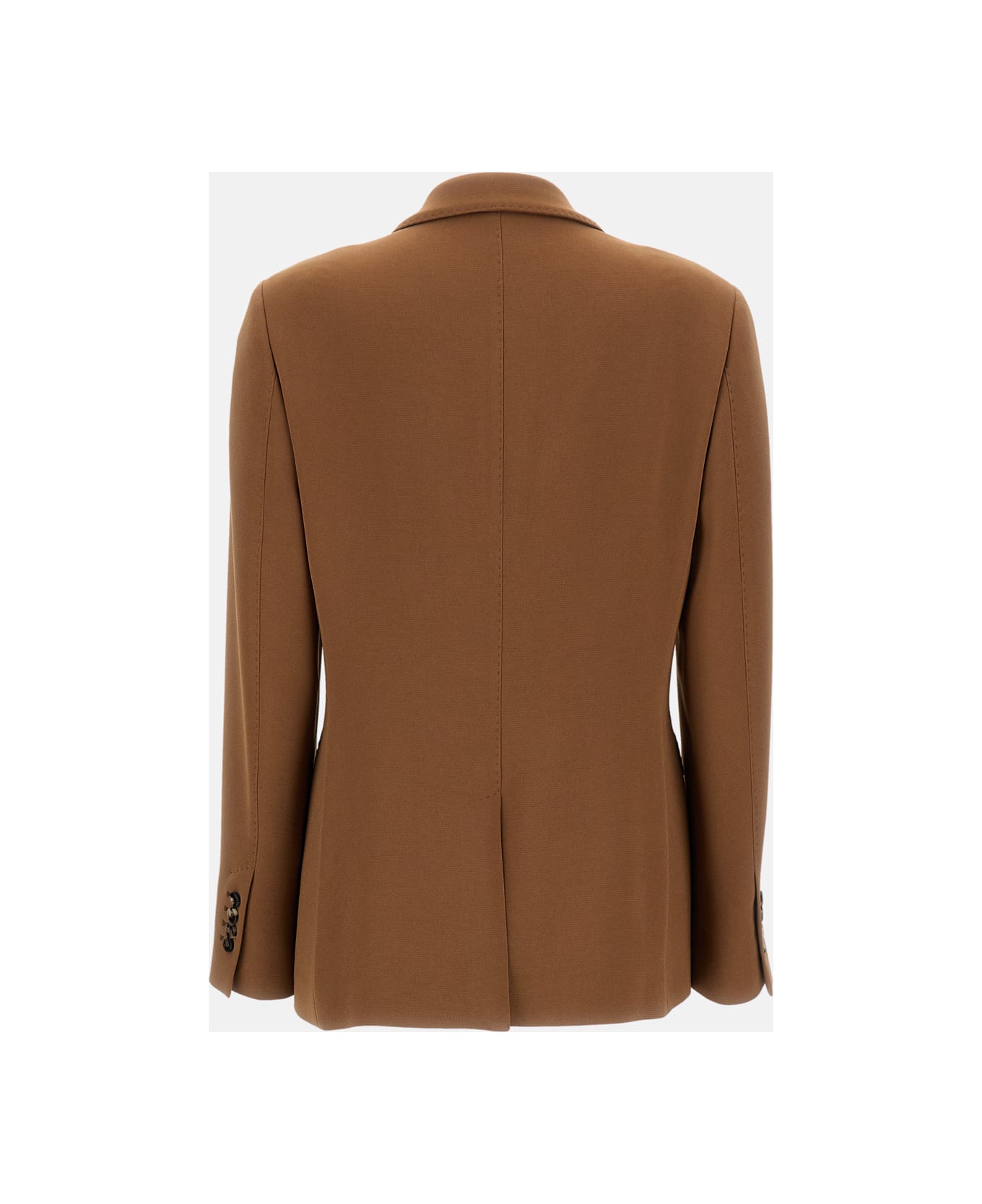 Alberto Biani Double-breasted Cady Jacket - Beige