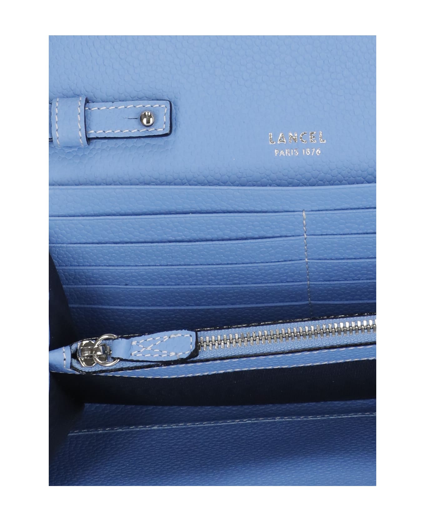 Lancel Chain Wallet - Light BLUE