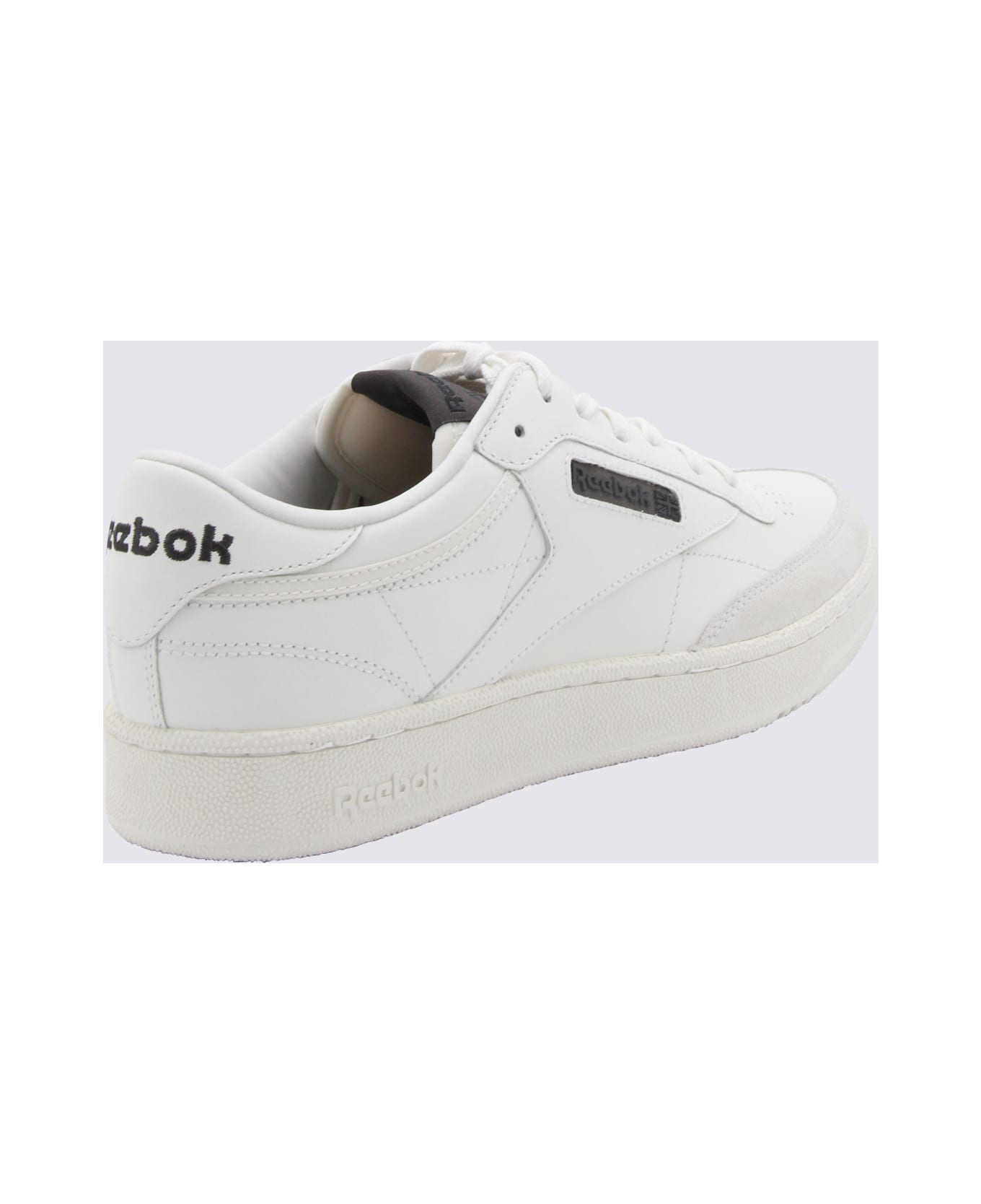 Reebok White Leather Sneakers - White スニーカー