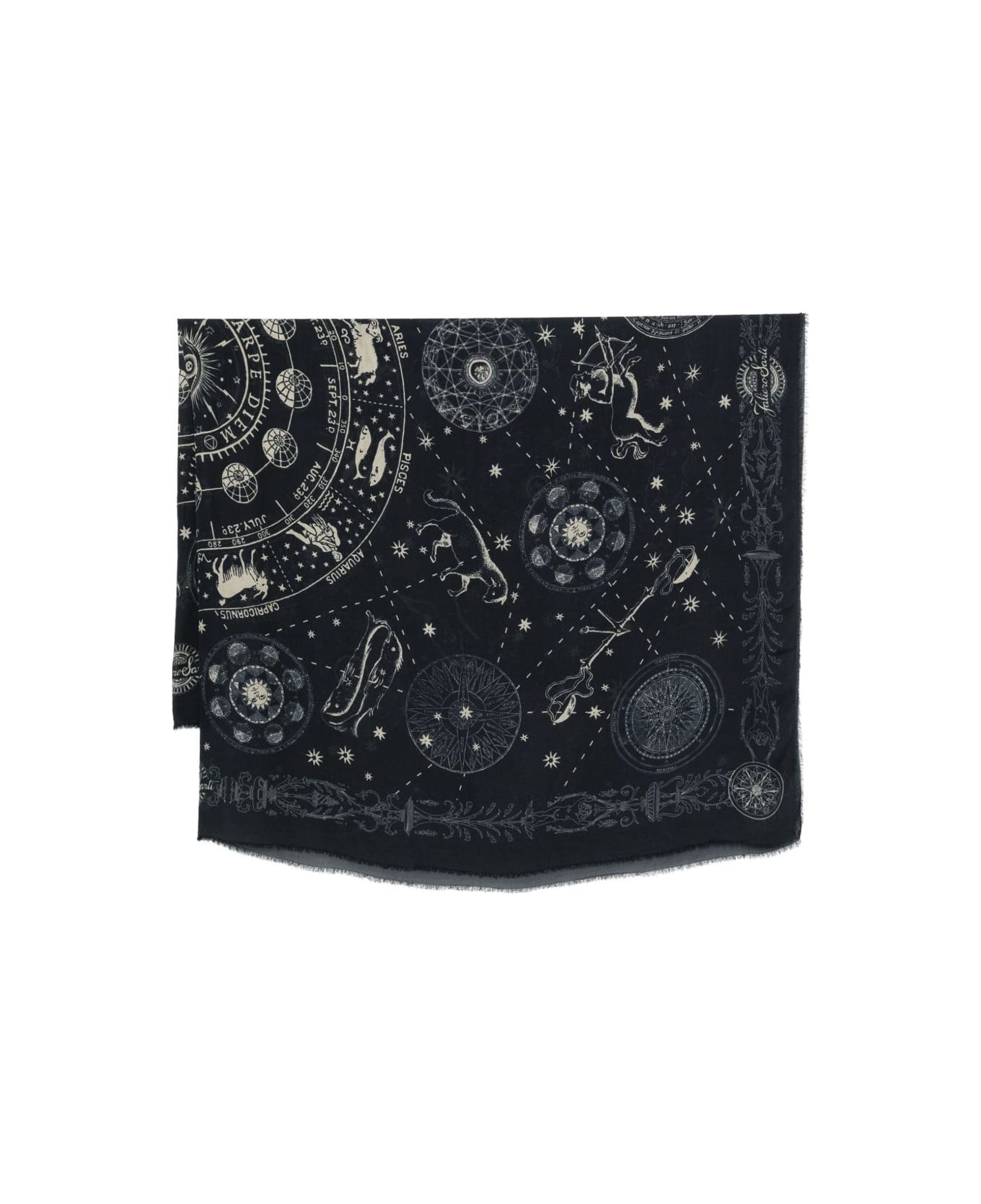 Faliero Sarti Astrology Print Stole - Grey