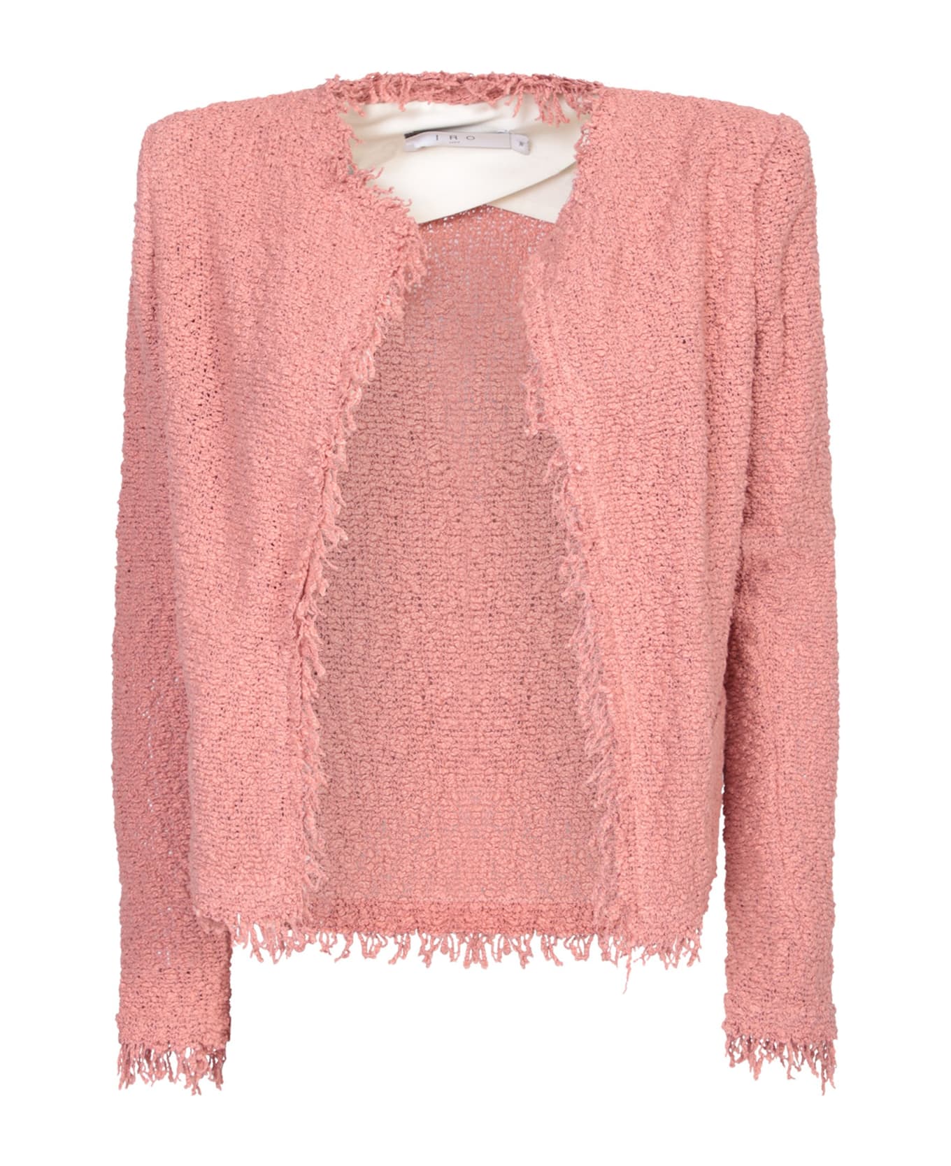 IRO Shavani Coral Bouclã© Wool Jacket - Pink