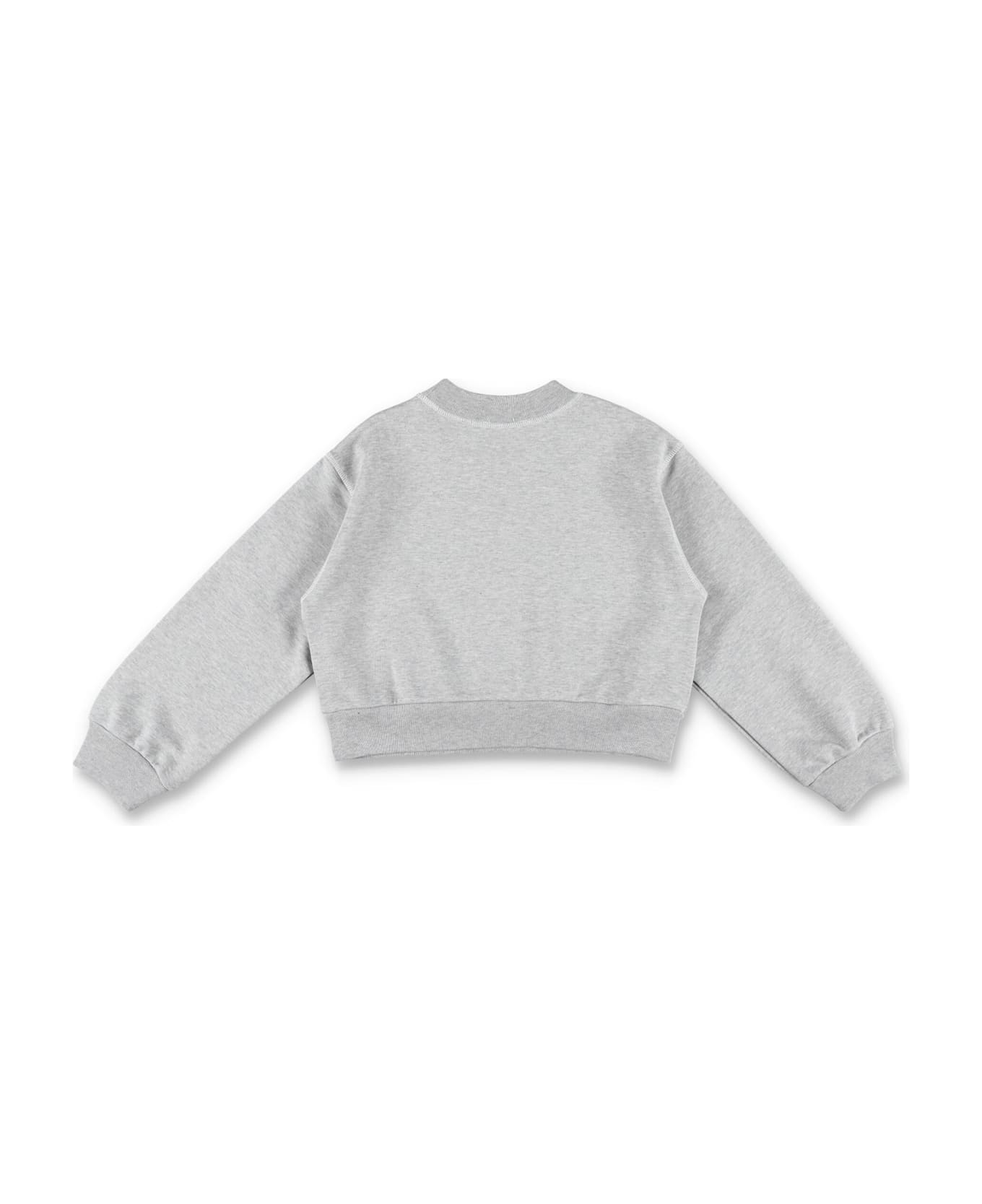 Marni Kid - Cropped Logo Sweatshirt - GREY