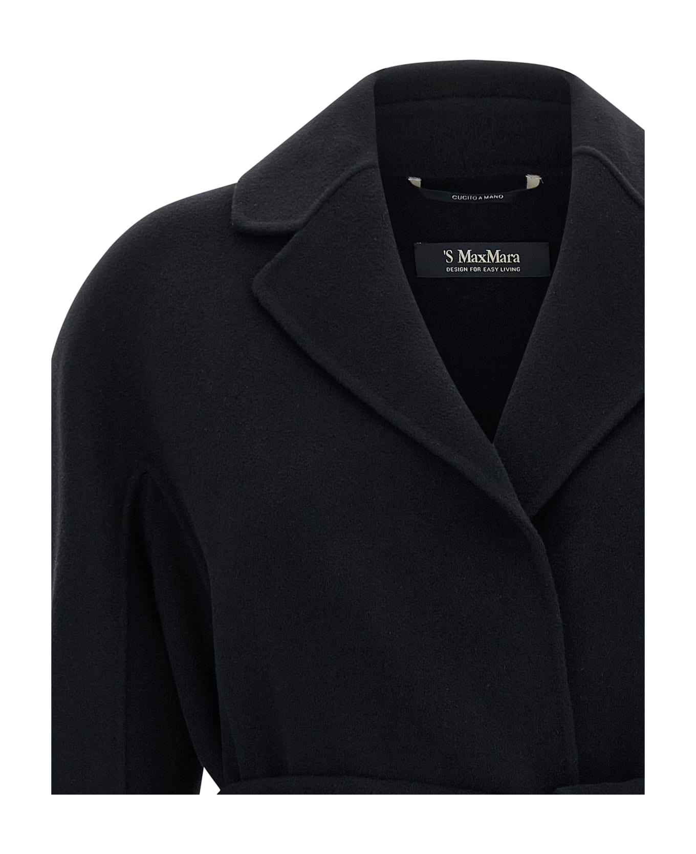 
S Max Mara 
arona
 Coat - Black  