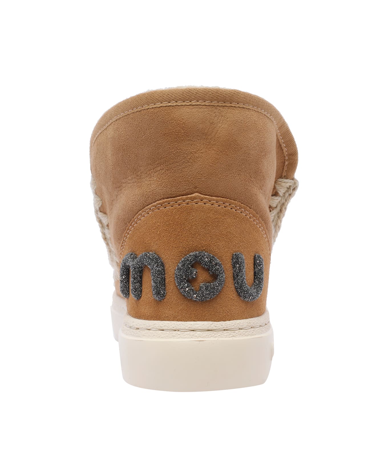 Mou Eskimo Bold Glitter Logo Sneakers - Brown