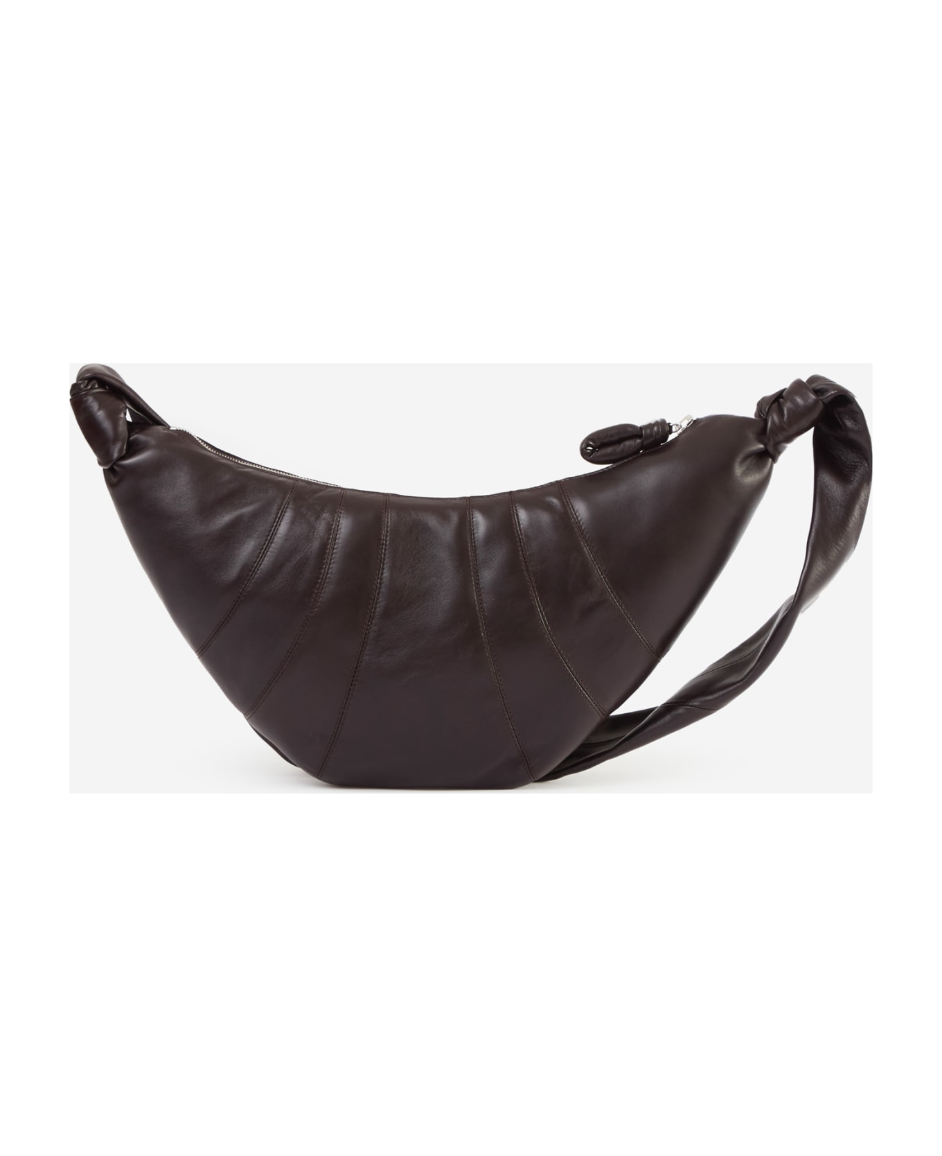 Lemaire Croissant Nappa Leather Medium Bag - Dark Chocolate