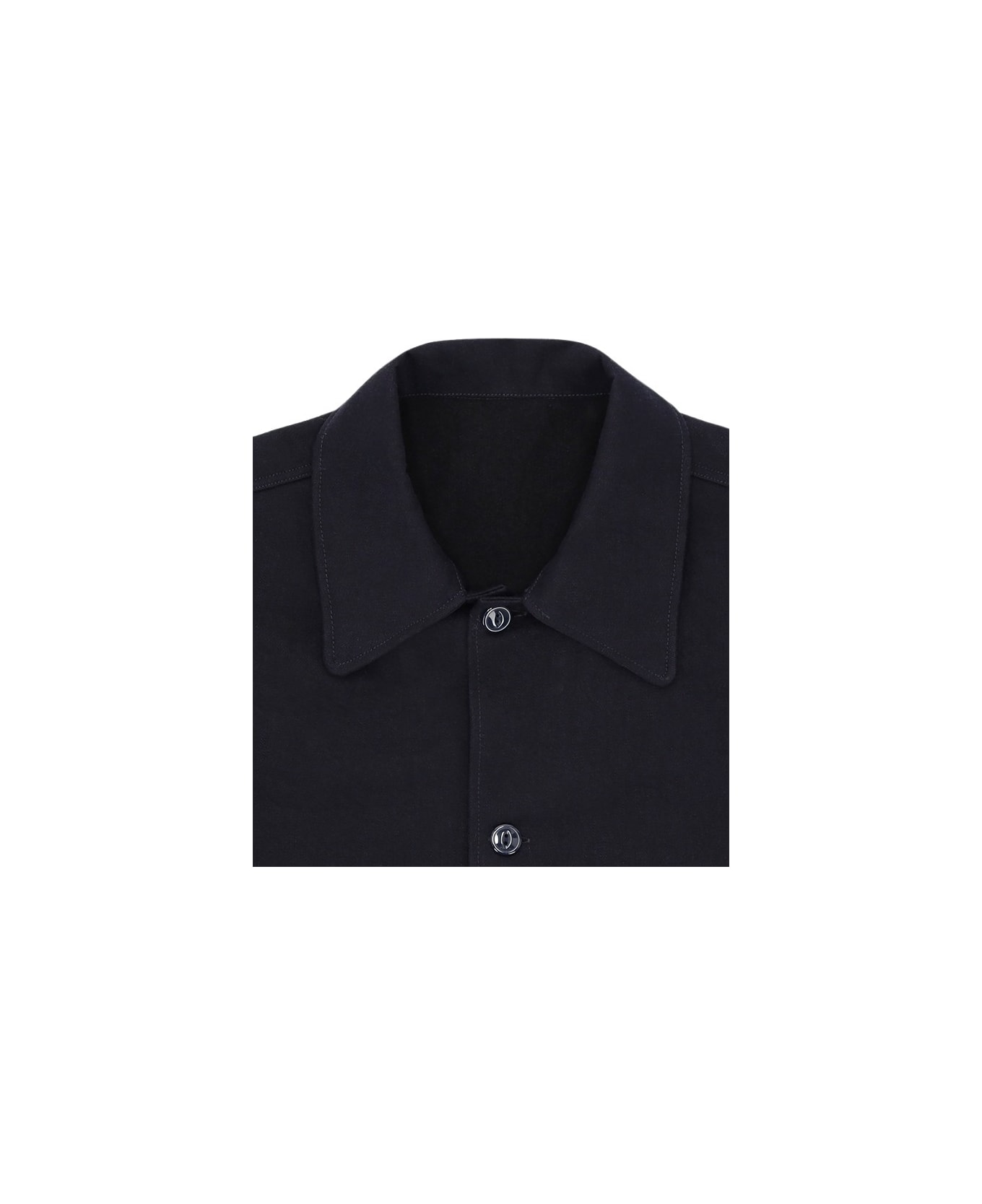 Fortela Mix Wool Overshirt - Blu