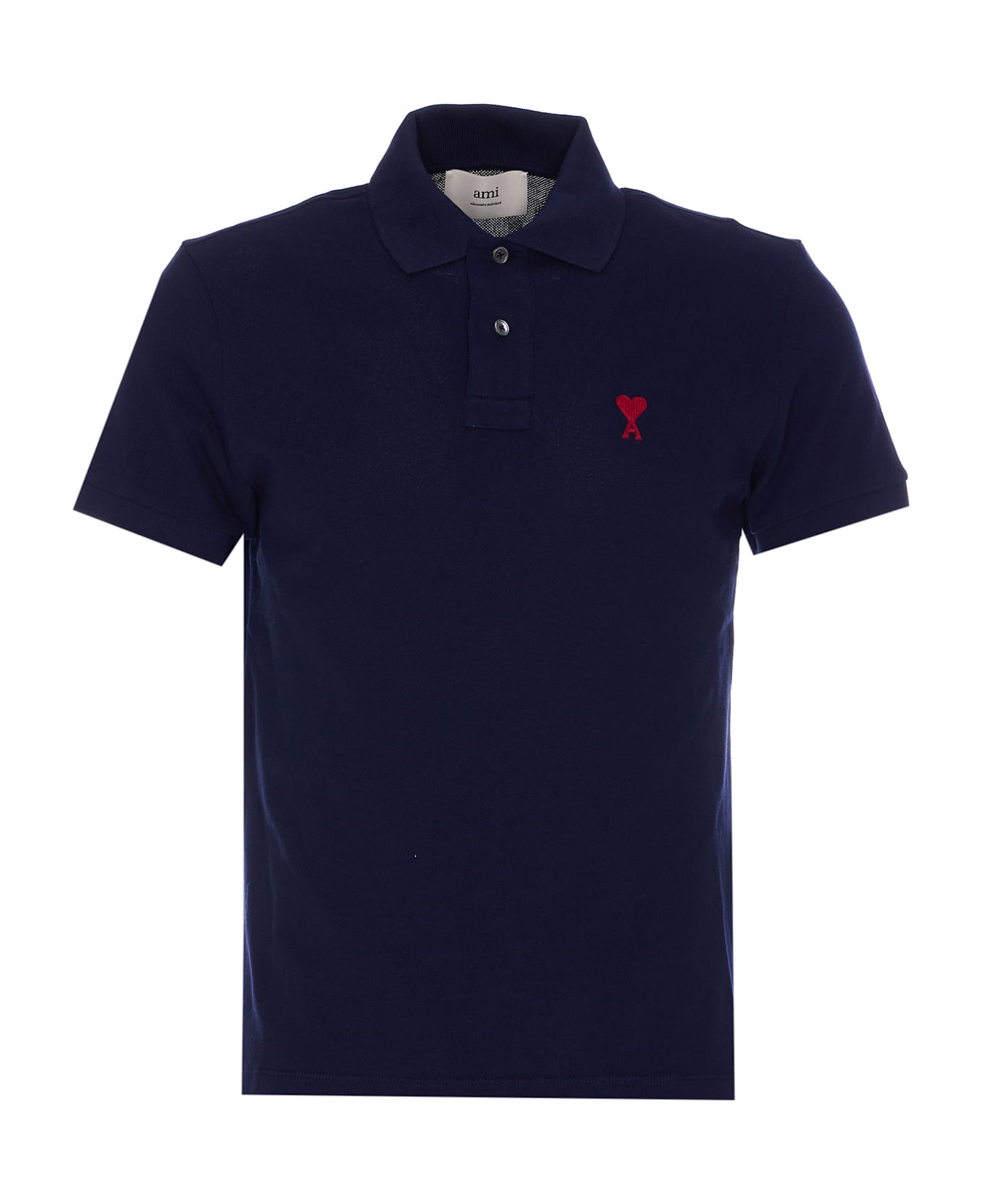 Ami Alexandre Mattiussi Classic Ami De Coeur Polo - BLUE