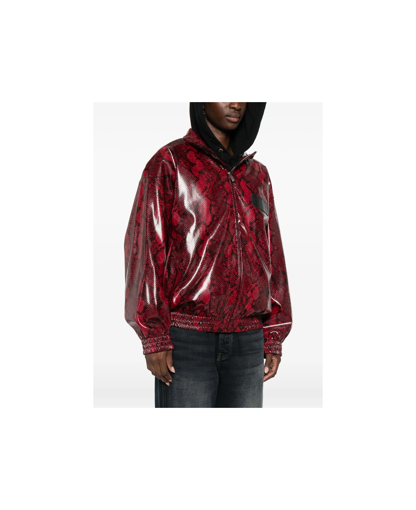 GCDS Leather Outerwear - RED