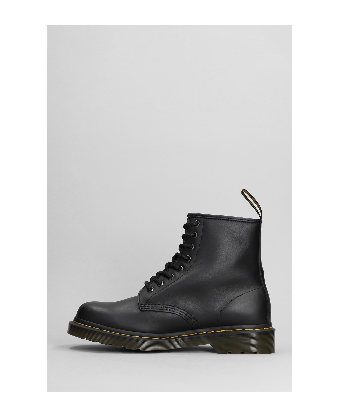 Dr. Martens 1460 Combat Boots In Black Leather