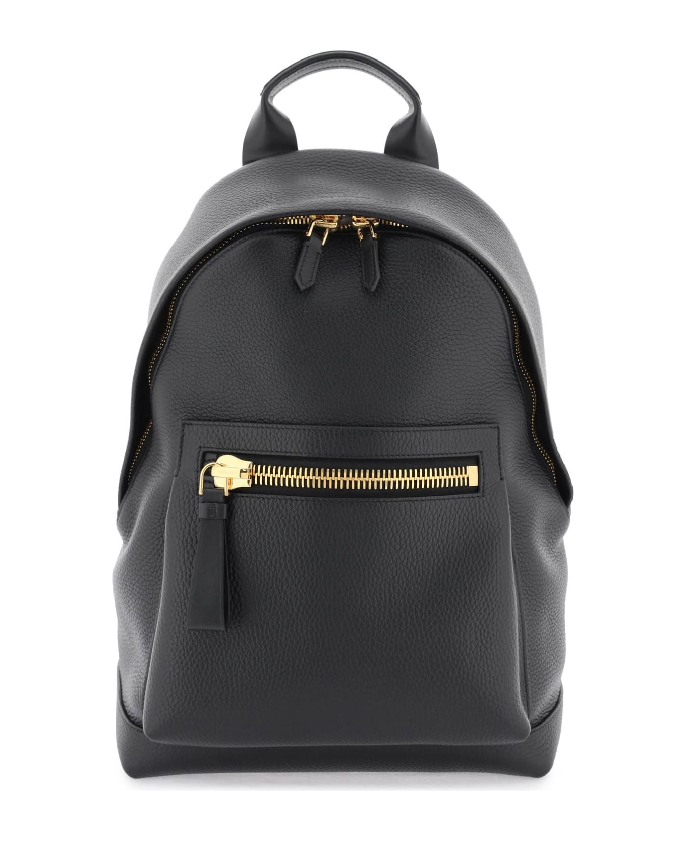 Tom Ford Grained Leather 'buckley' Backpack - Black バックパック