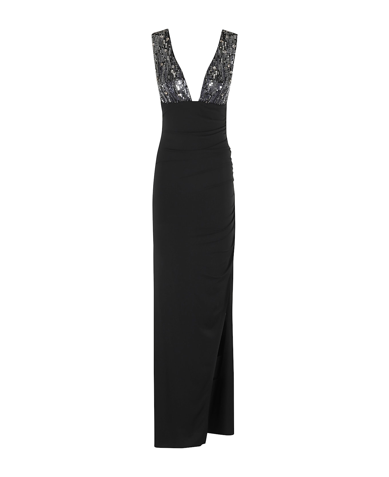 Amen Dress In Fluid Jersey - Black
