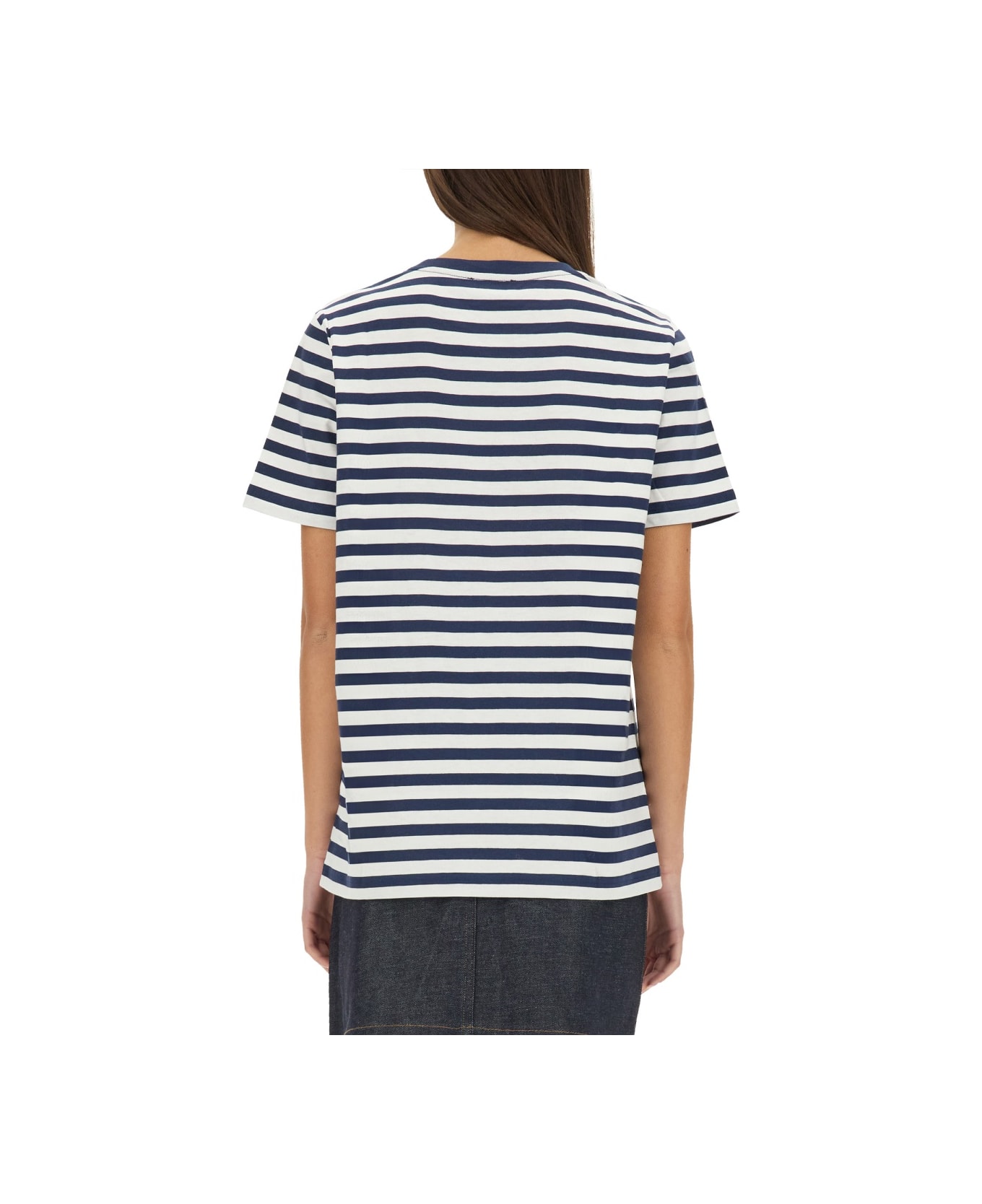 A.P.C. Striped T-shirt - BLUE
