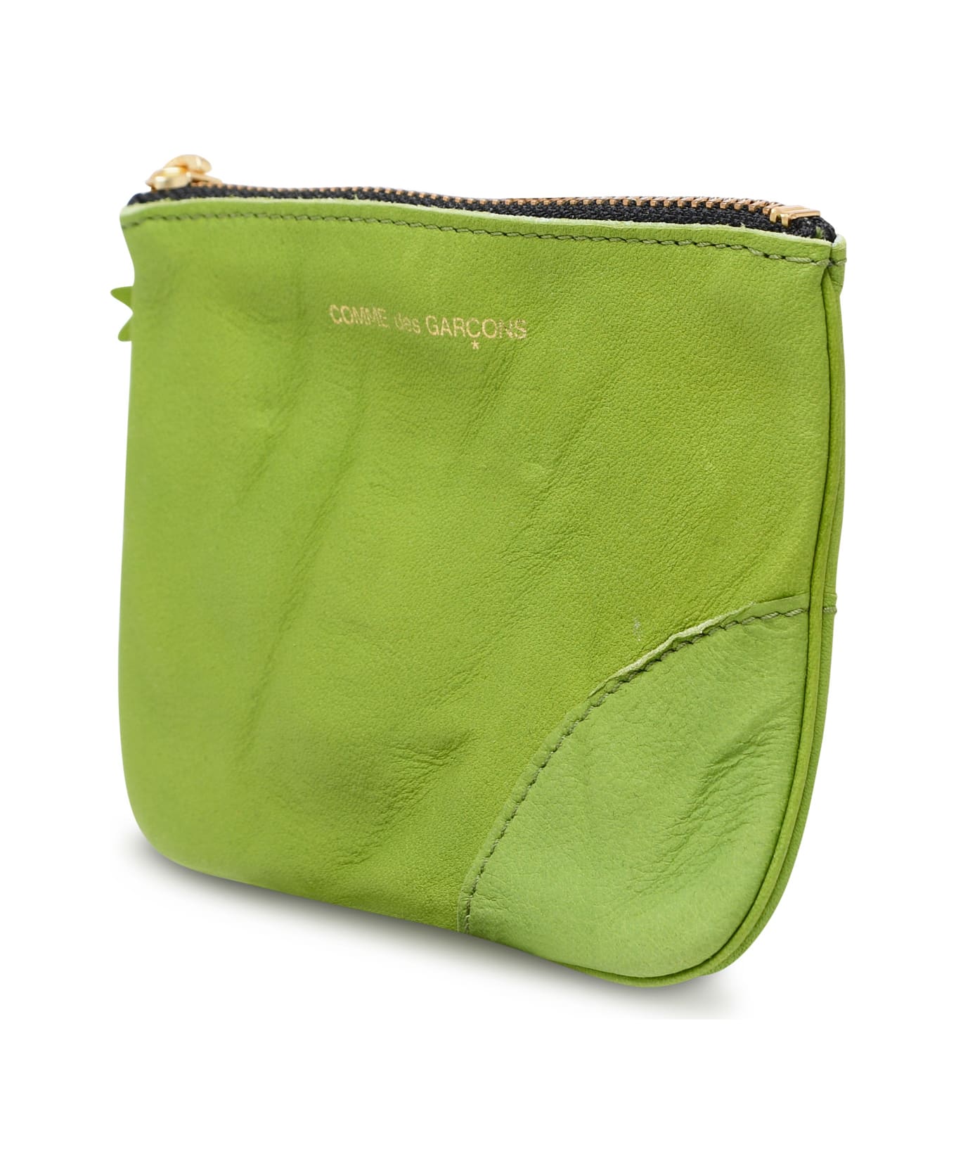 Comme des Garçons Wallet Green Leather Card Holder - Green 財布
