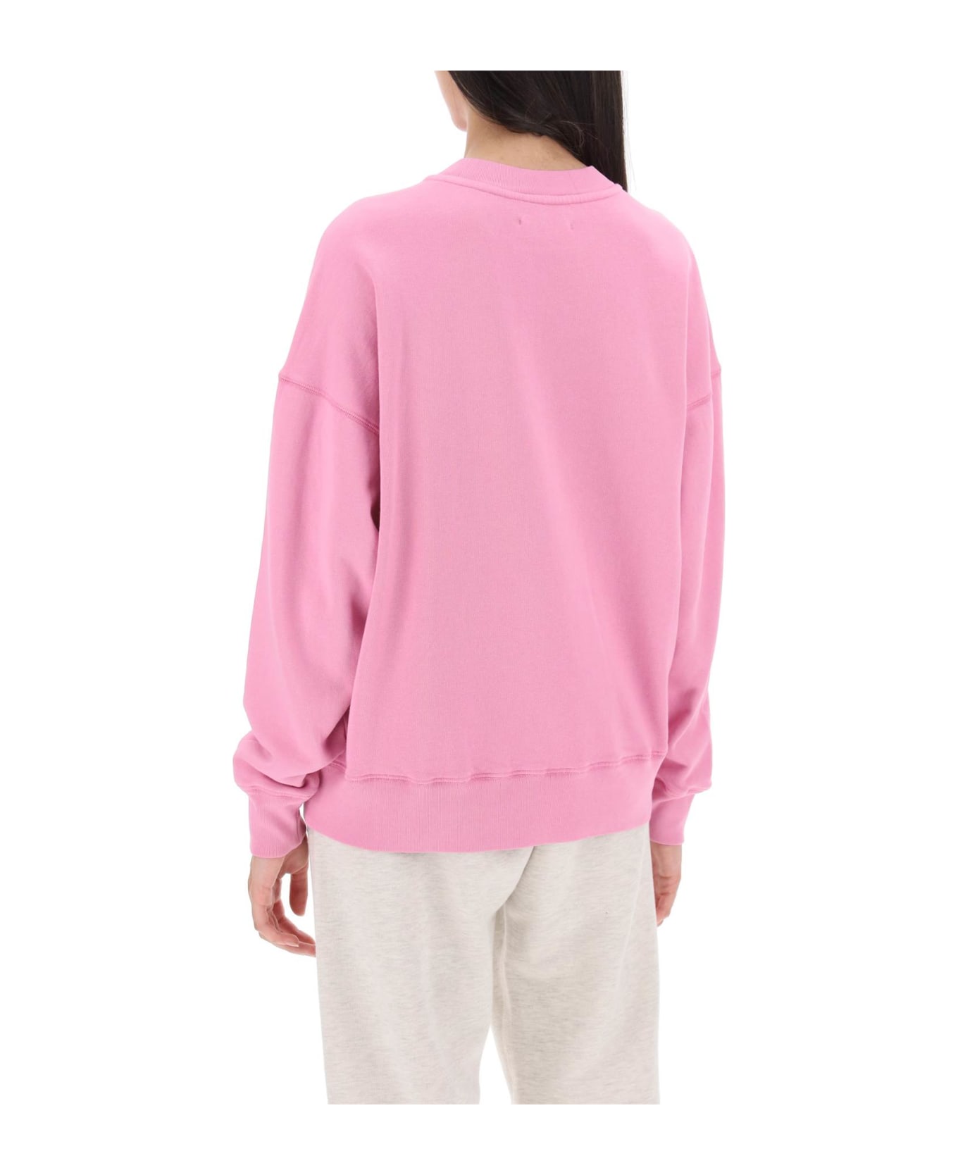 Autry Crewneck Sweatshirt With Logo - Pink フリース