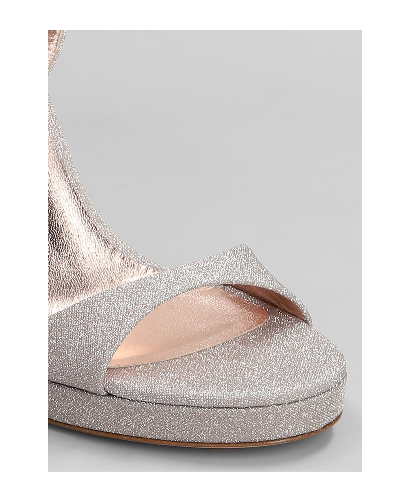 Casadei Michelle Sandals In Rose-pink Glitter - rose-pink