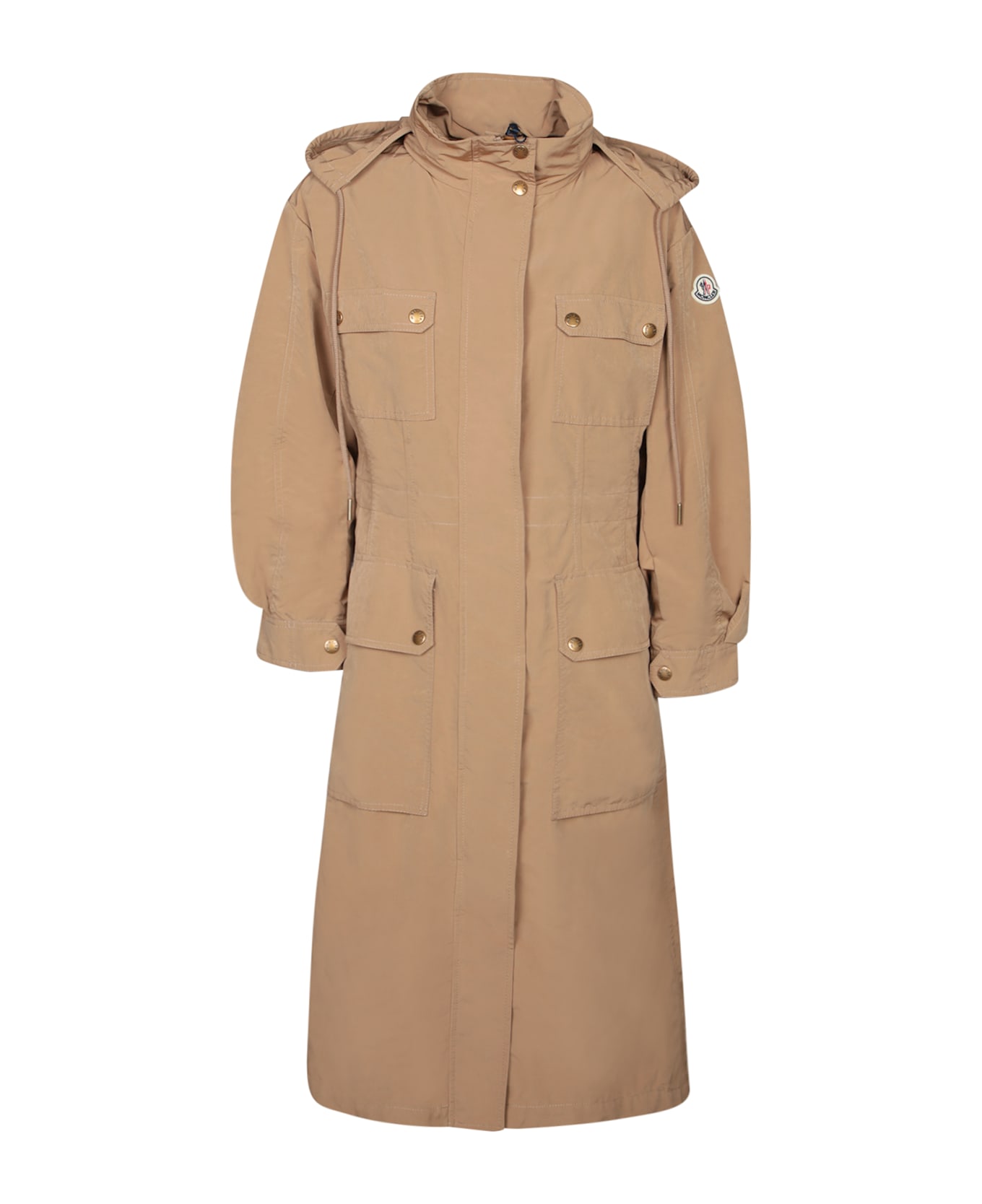 Moncler Nantes Long Parka Trench Beige - Beige