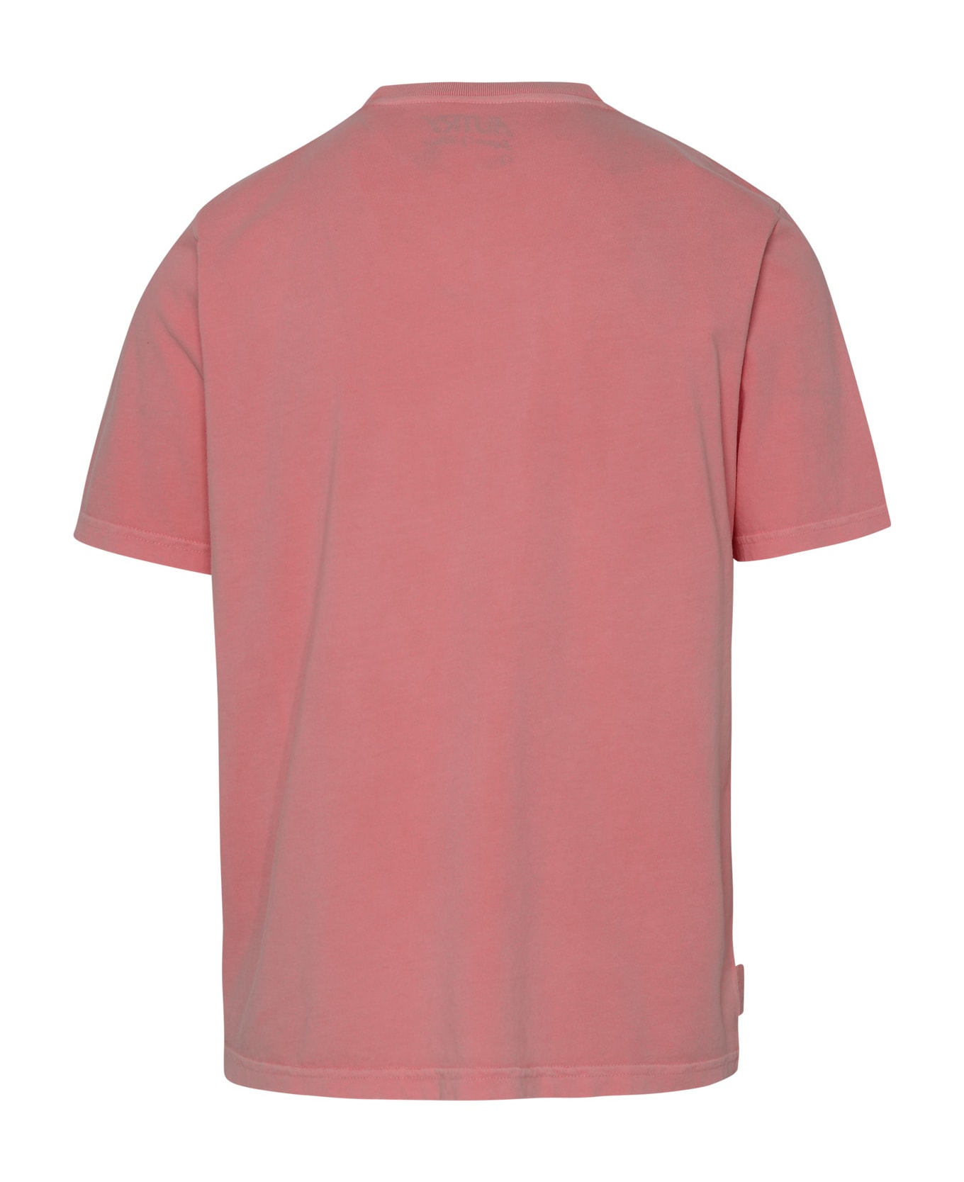 Autry Supervintage Man Tinto Pink Cotton Garment Dyed T-shirt - Rosa