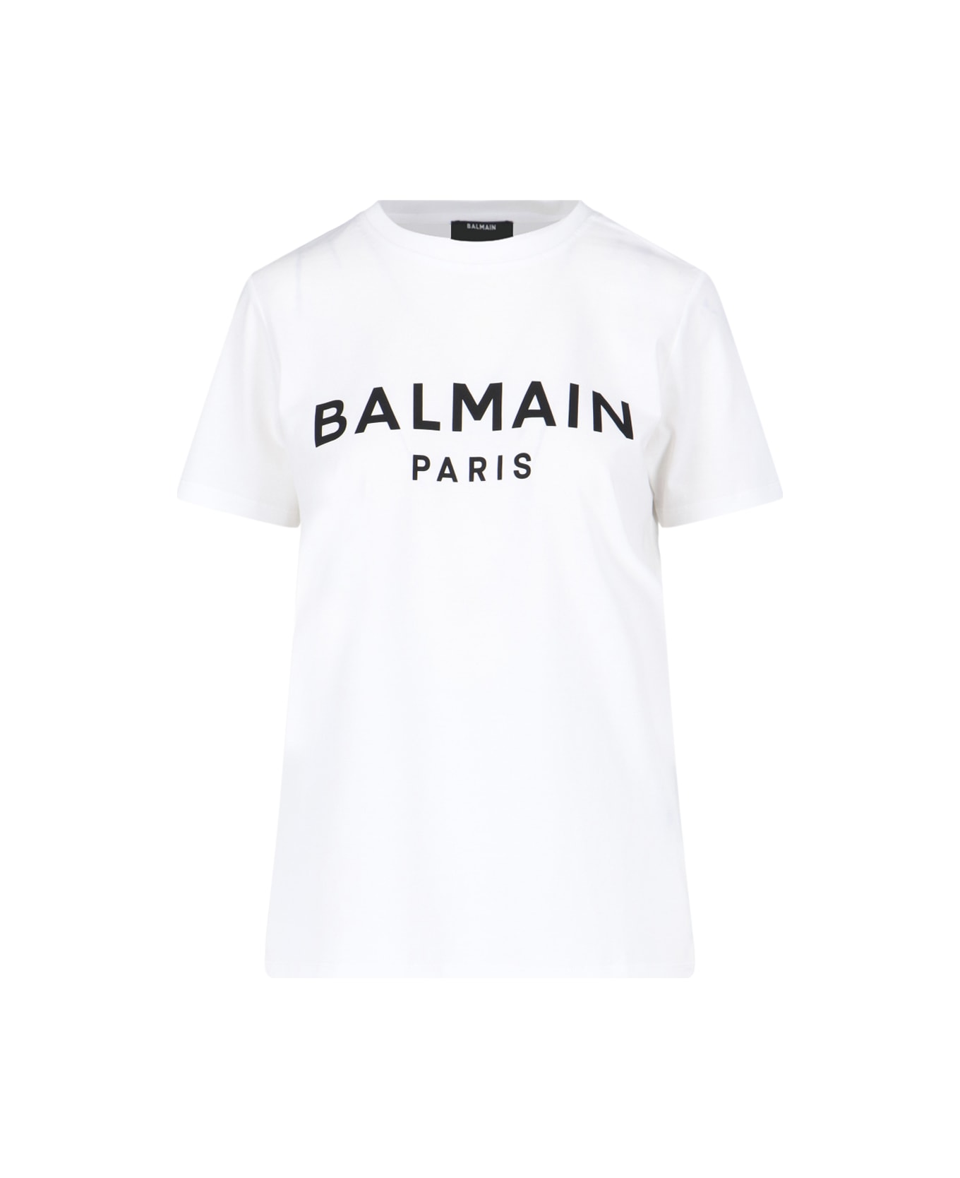 Balmain Logo Buttons T-shirt - White