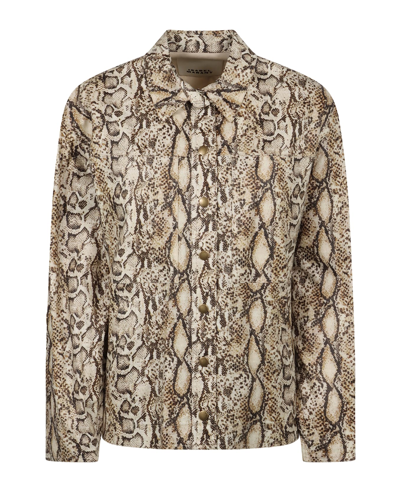 Isabel Marant Floran Shirt - NEUTRALS/GREEN