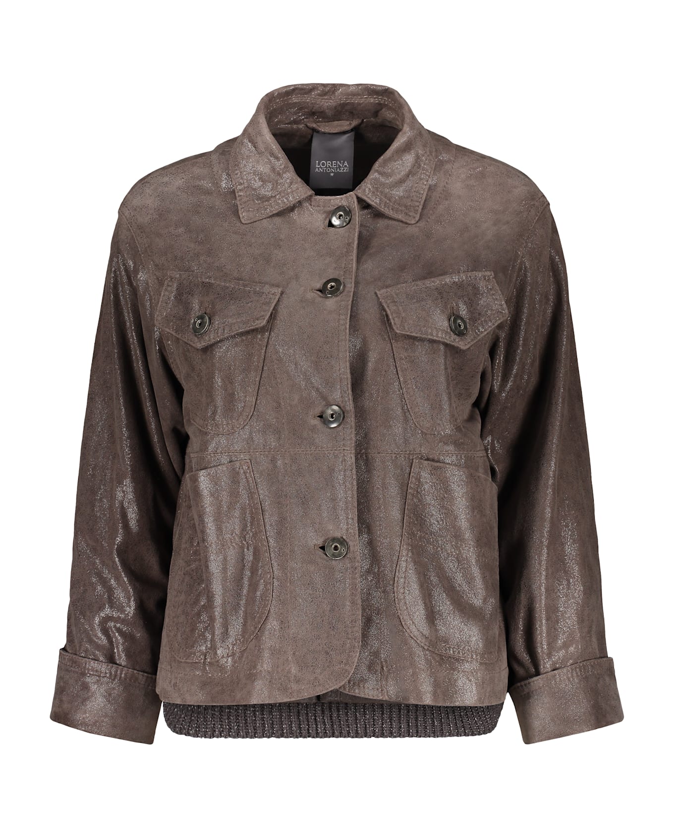 Lorena Antoniazzi Leather Jacket - brown